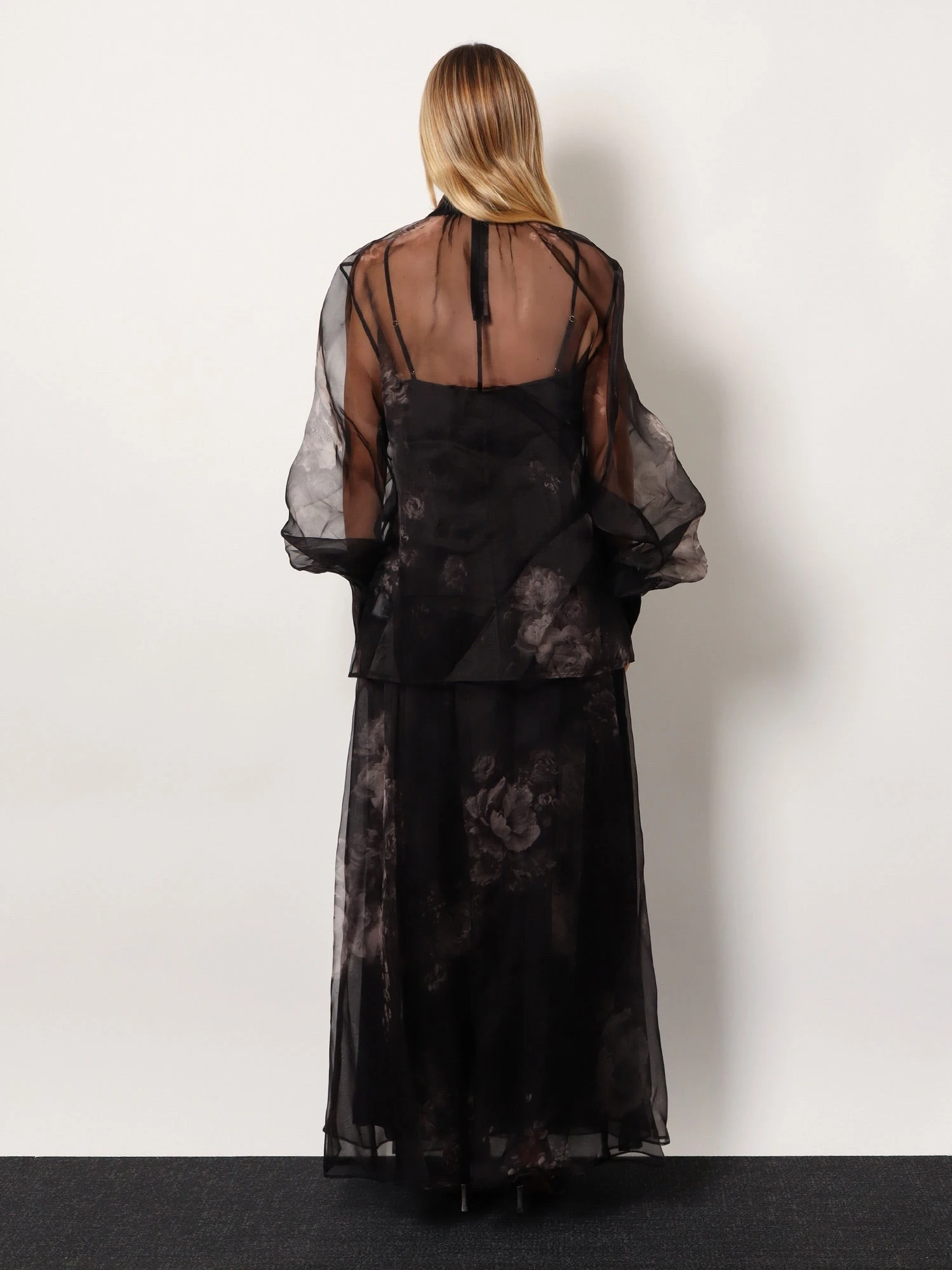 Hypnotic Maxi Skirt silk long skirt.webp