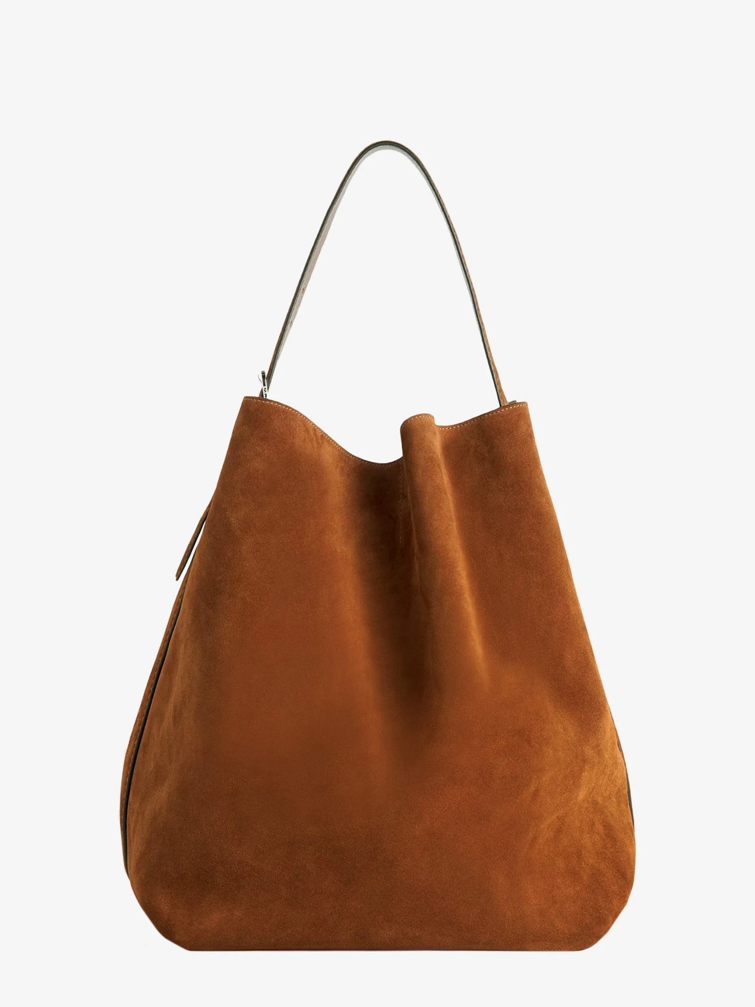 Suede Belted Tote shoulder bag.webp