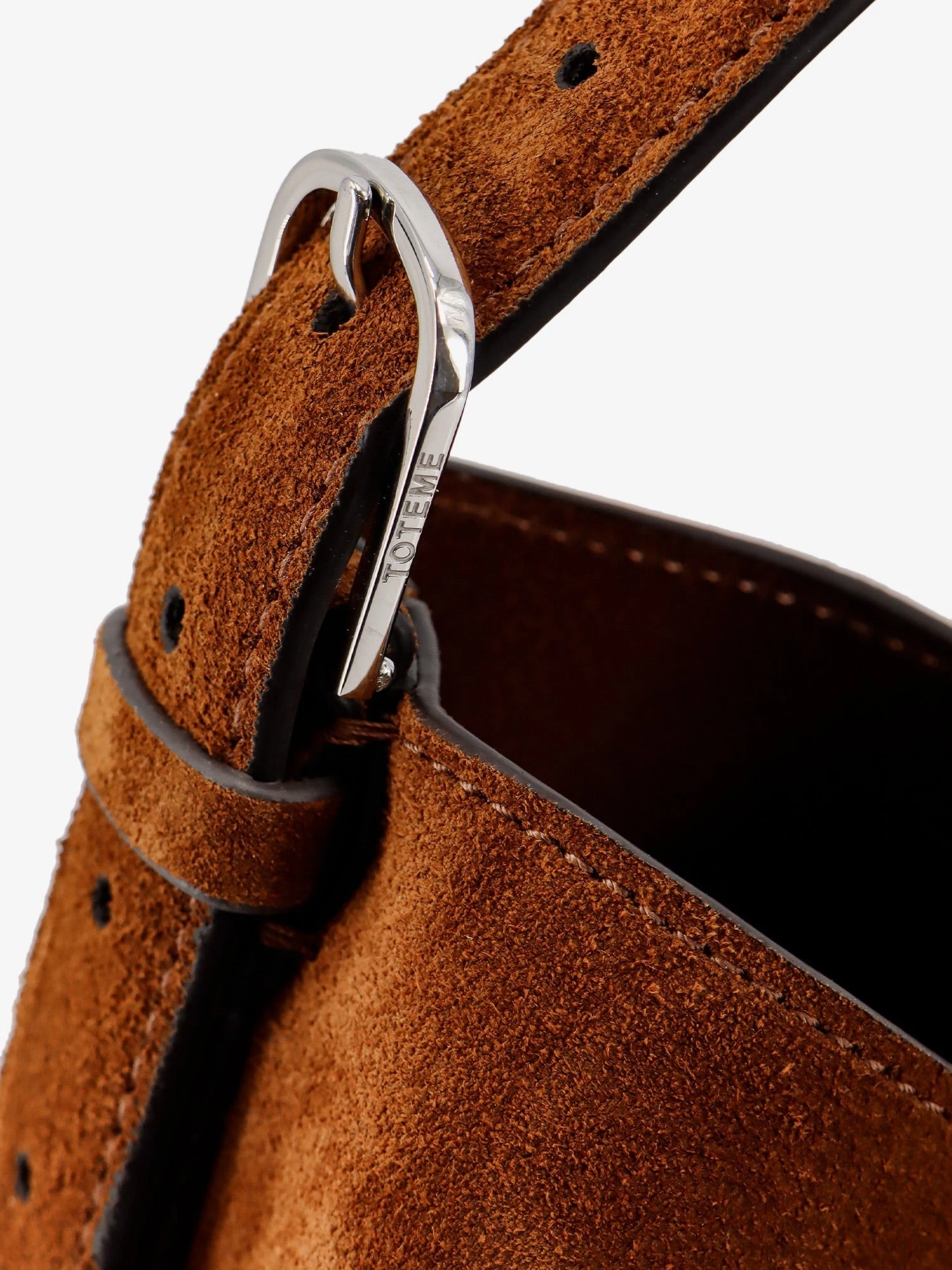 Suede Belted Tote shoulder bag.webp