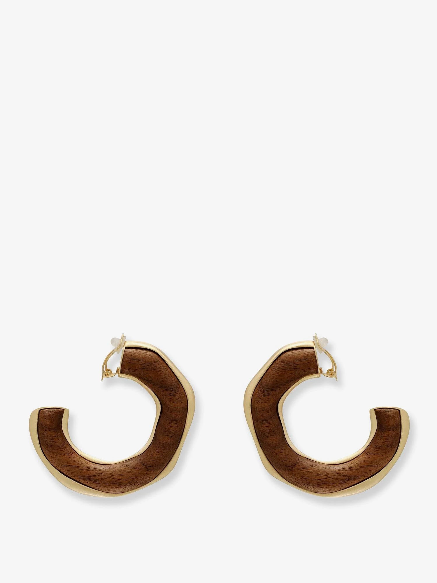 Madeira natural wood earrings