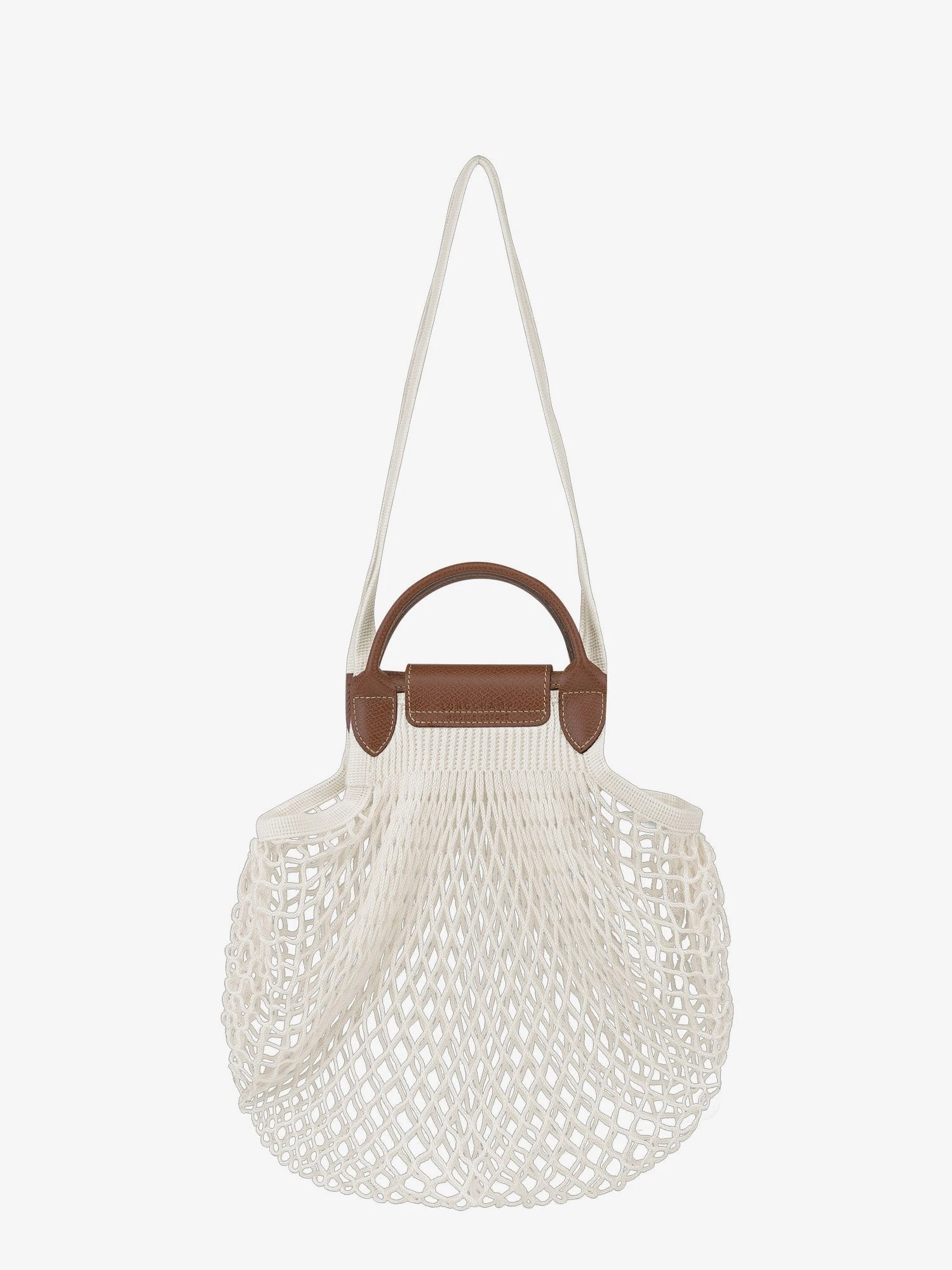 Le Pliage Filet L mesh and leather shoulder bag.webp