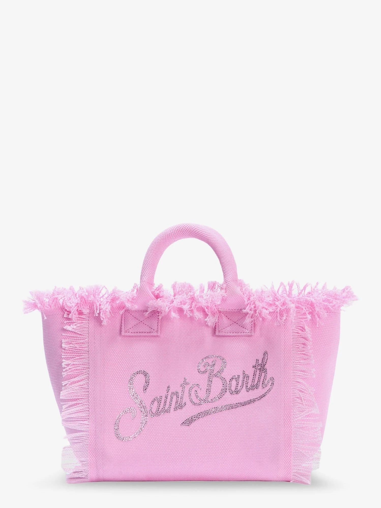 Colette canvas shoulder bag with rhinestone logo on the front.webp