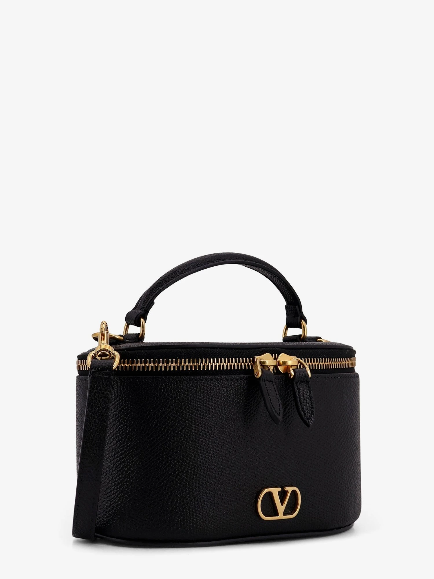 Leather Vanity bag with VLogo Signature.webp