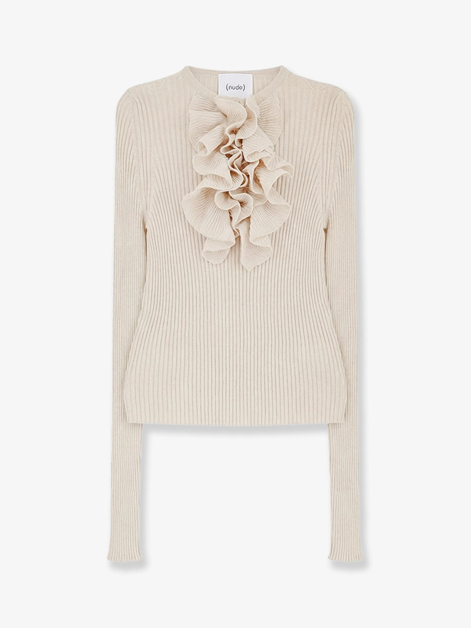 Ribbed cotton blend sweater.webp