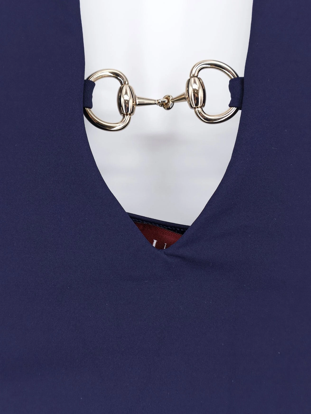 One-piece swimsuit with Horsebit details.webp