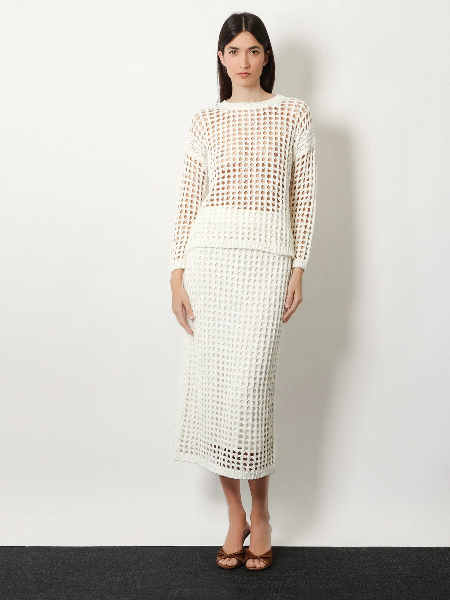 Mxpfebe perforated cotton sweater.webp