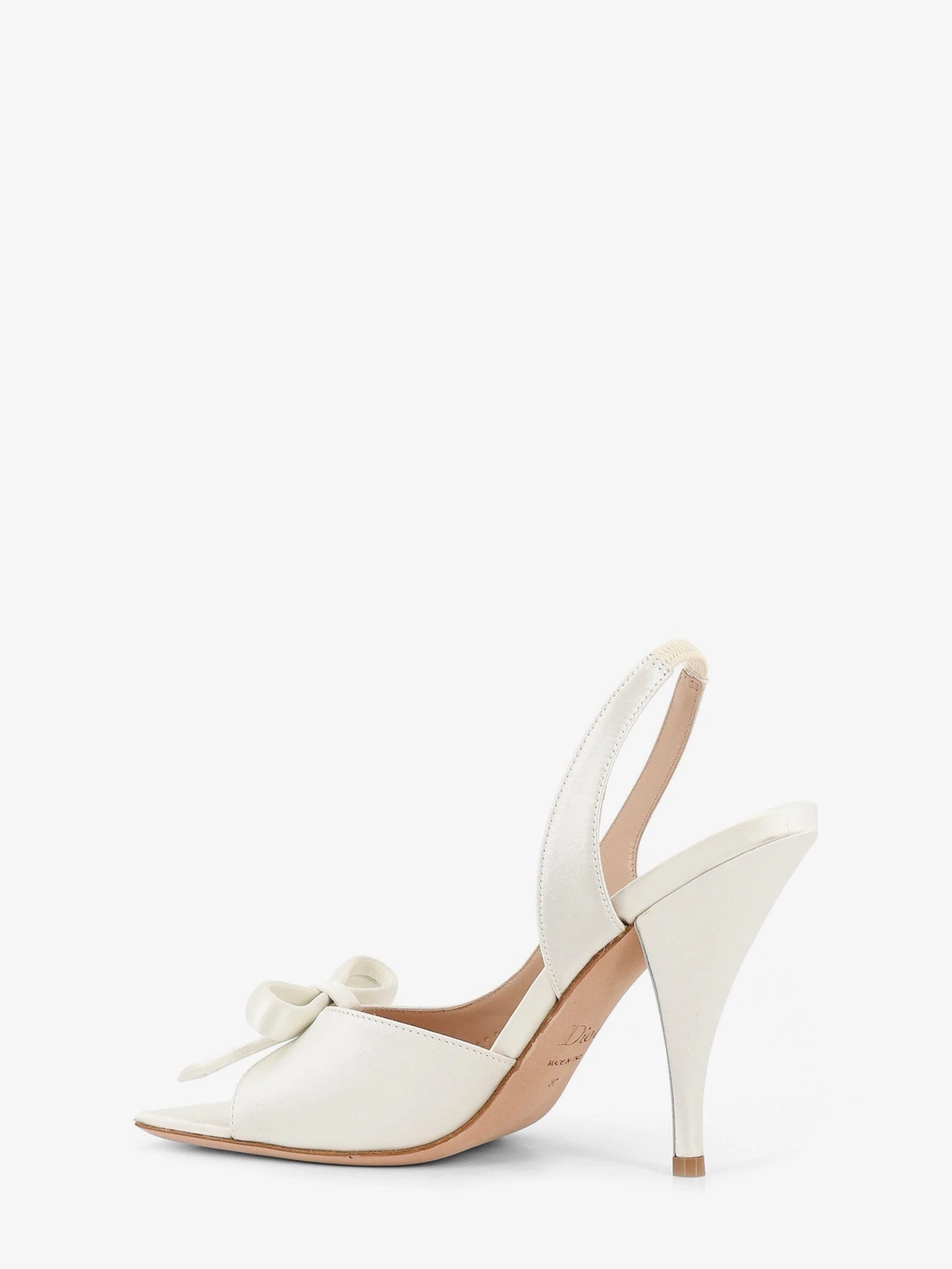 Dior Bow satin sandals with logo bow detail.webp