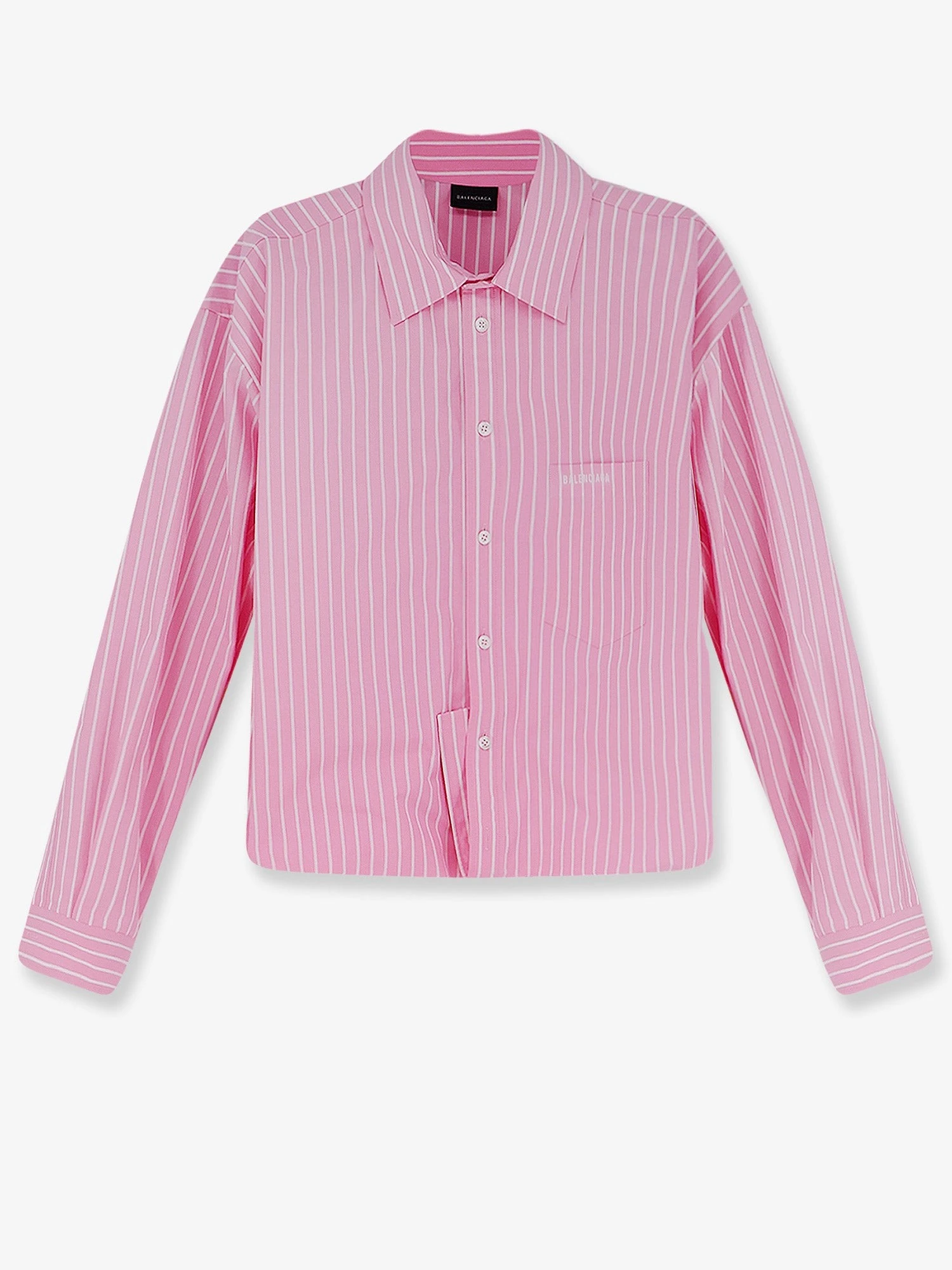 Folded striped cotton shirt.webp