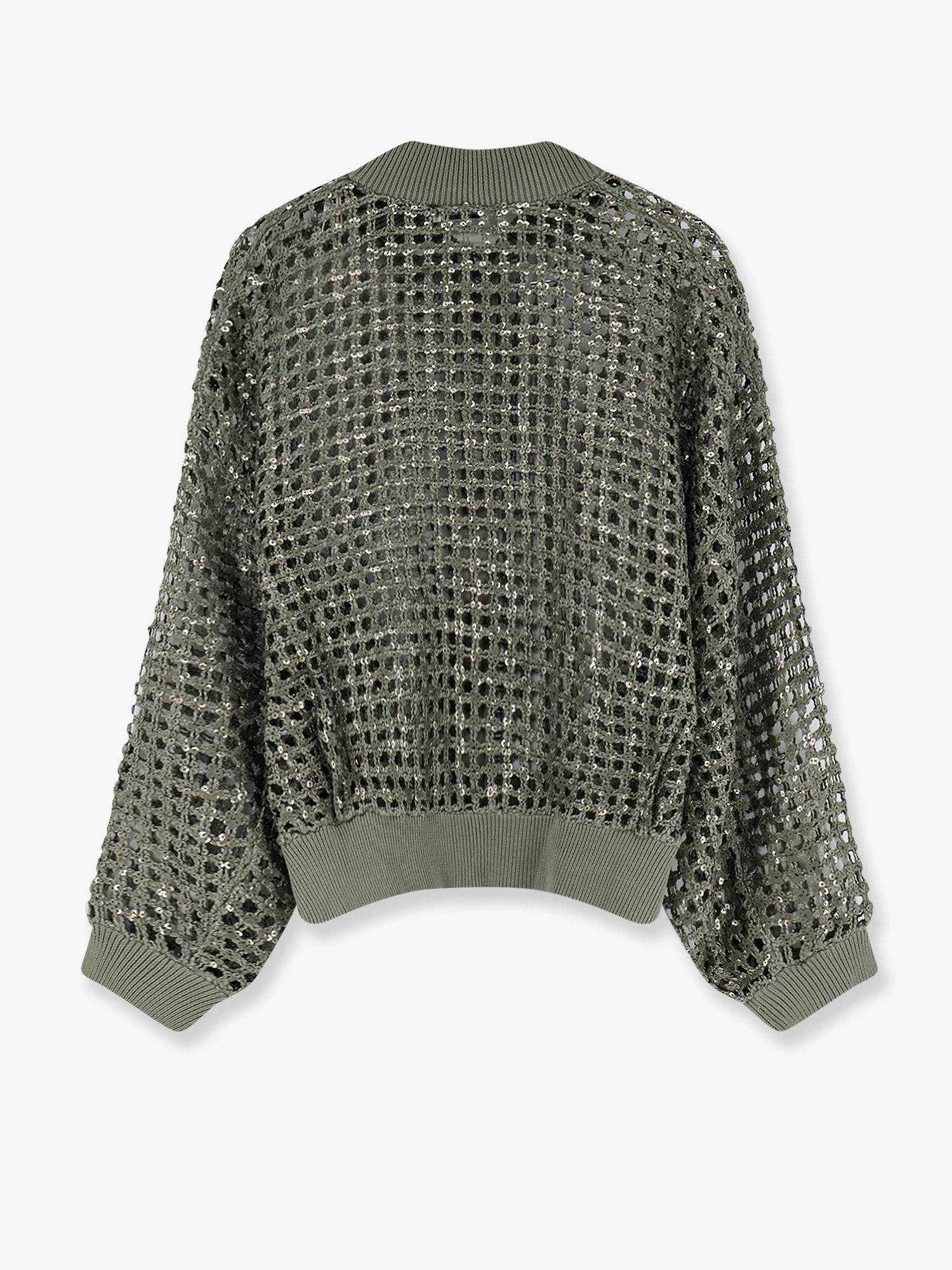 Dazzling Net Embroidery silk and linen cardigan.webp