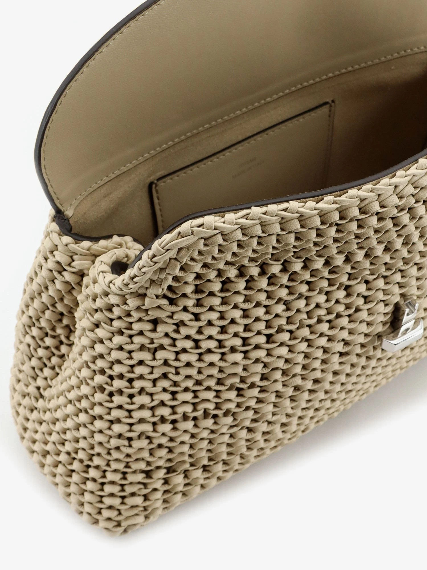 T-Lock woven leather clutch.webp
