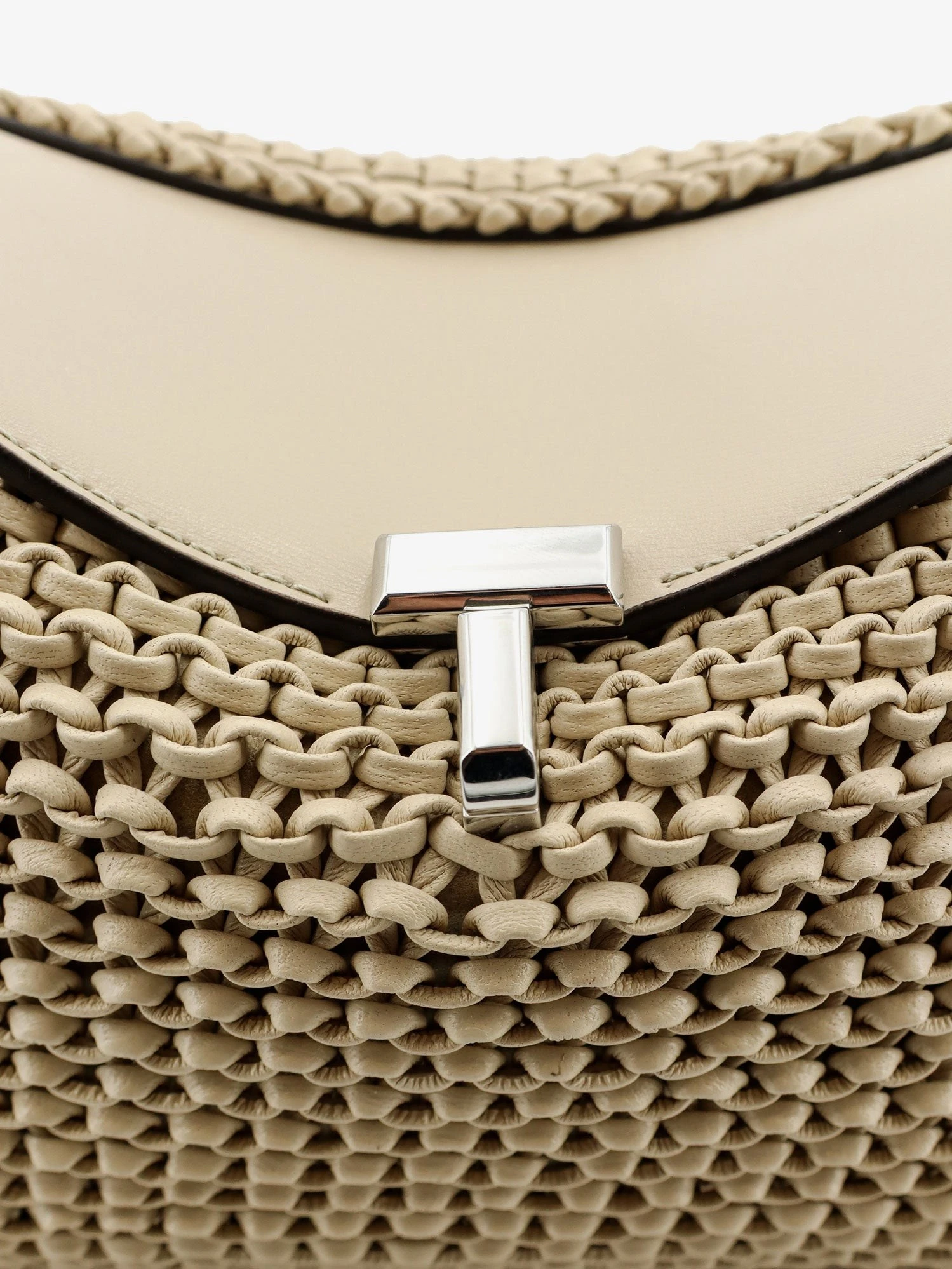 T-Lock woven leather clutch.webp