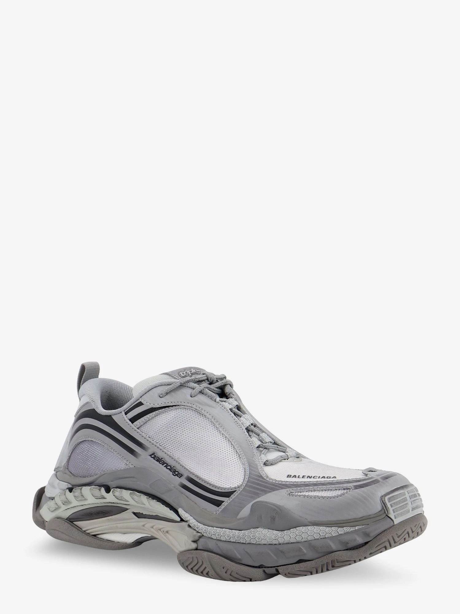 Triple S.2 Gradient mesh and nylon insert sneakers with used effect.webp