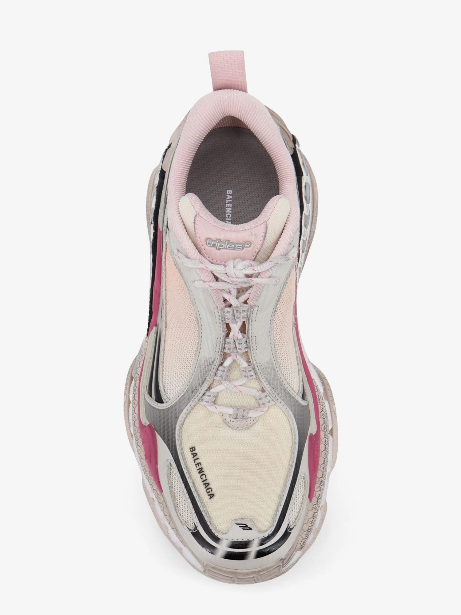Triple S.2 Gandient sneakers in mesh and nylon with used effect.webp