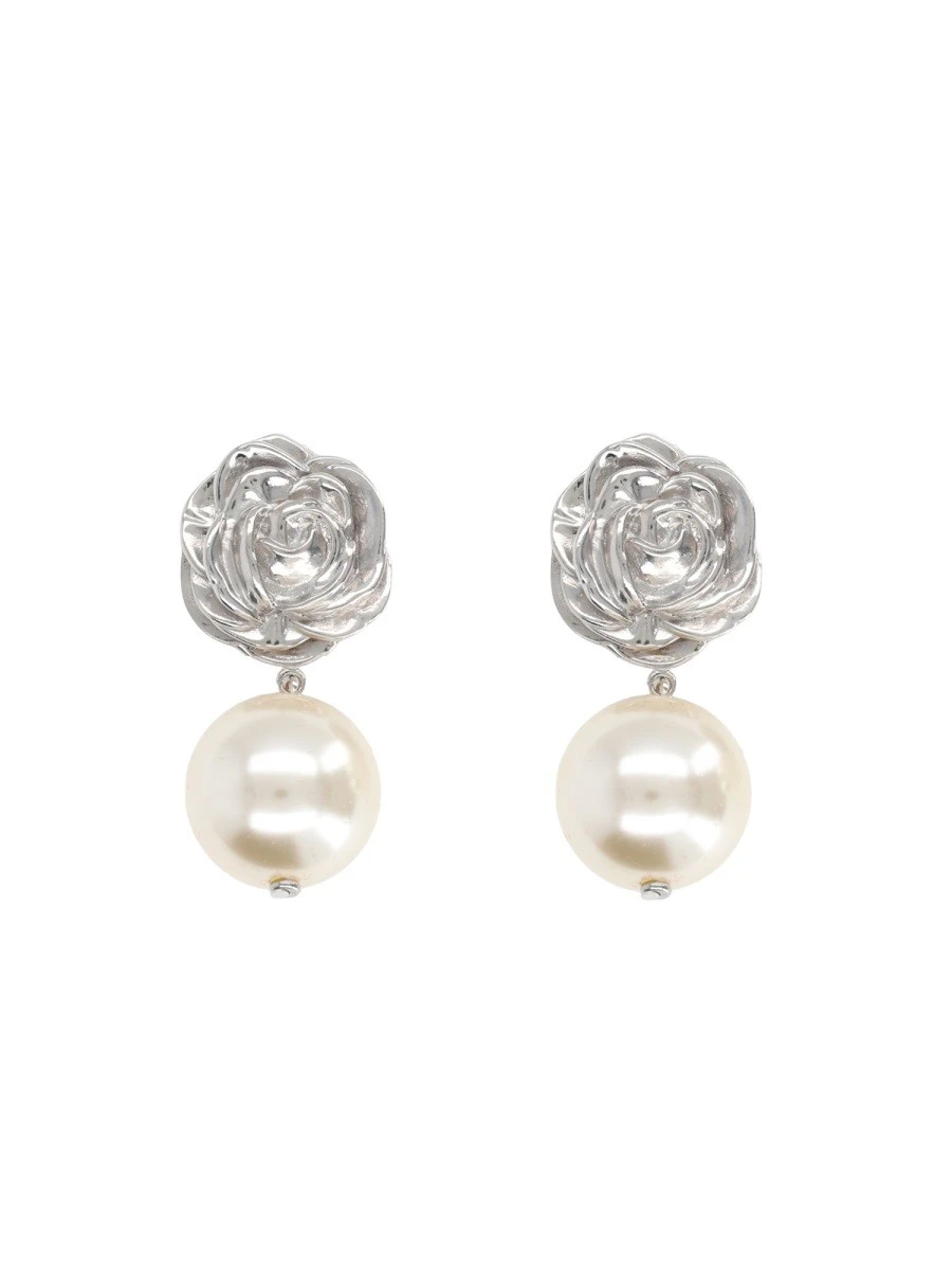 ORECCHINI CON ROSA E PERLA.webp