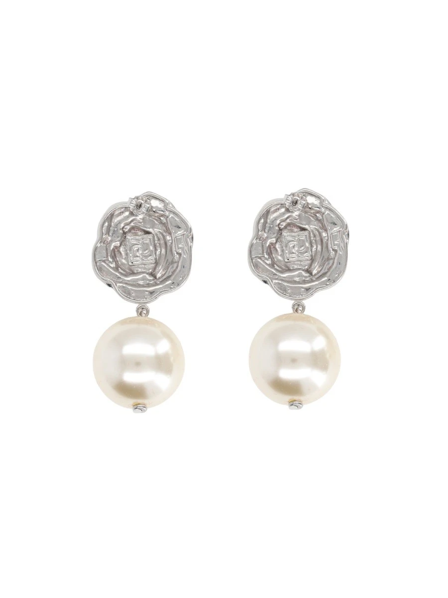 ORECCHINI CON ROSA E PERLA.webp