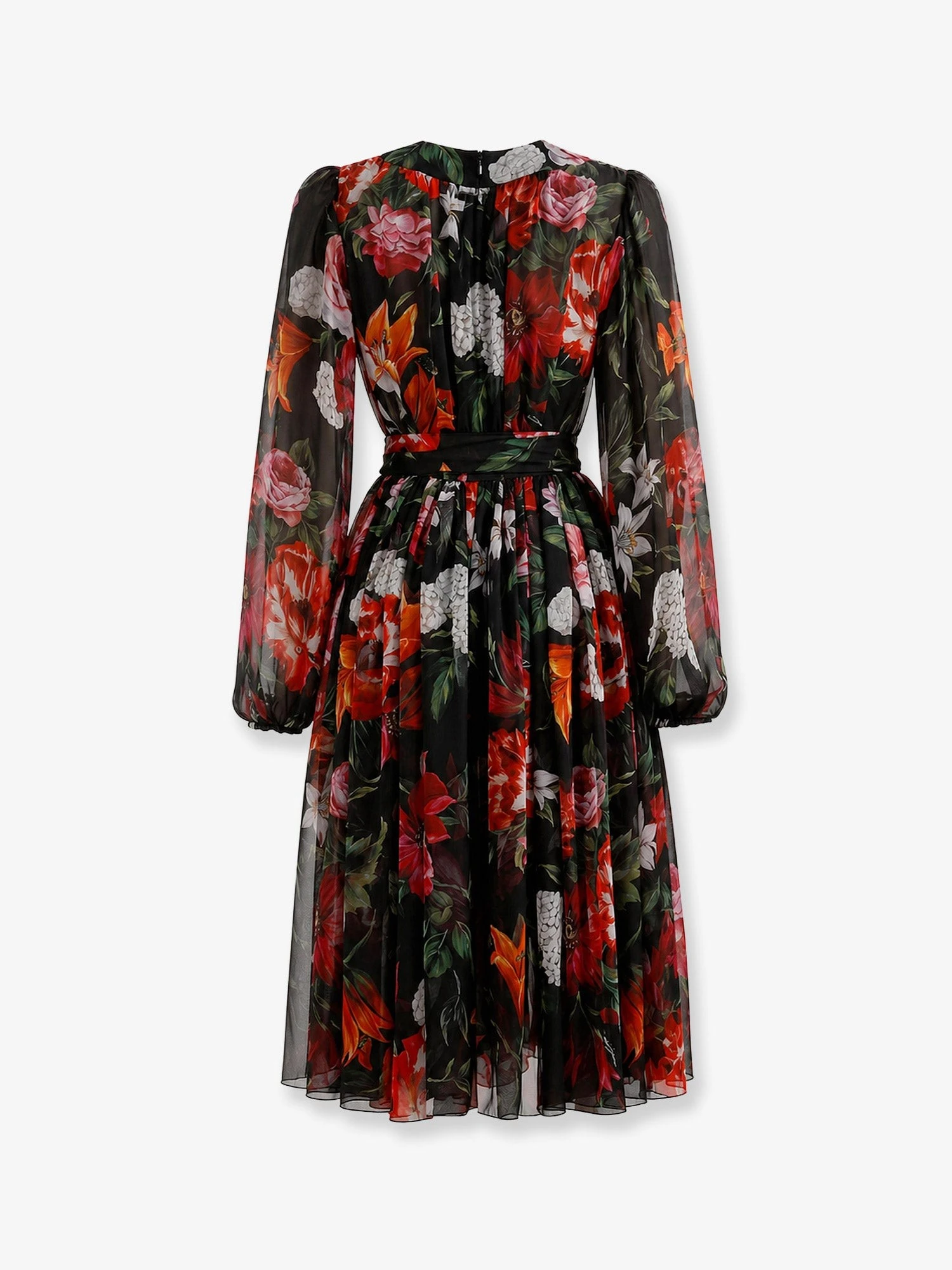 Chiffon dress with floral print.webp