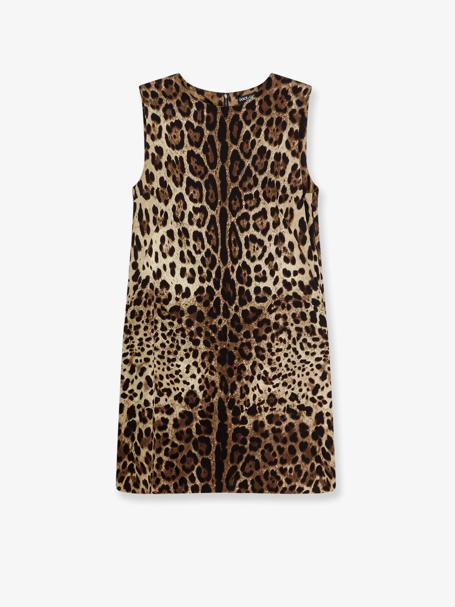 Stretch silk dress with Leopard print.webp