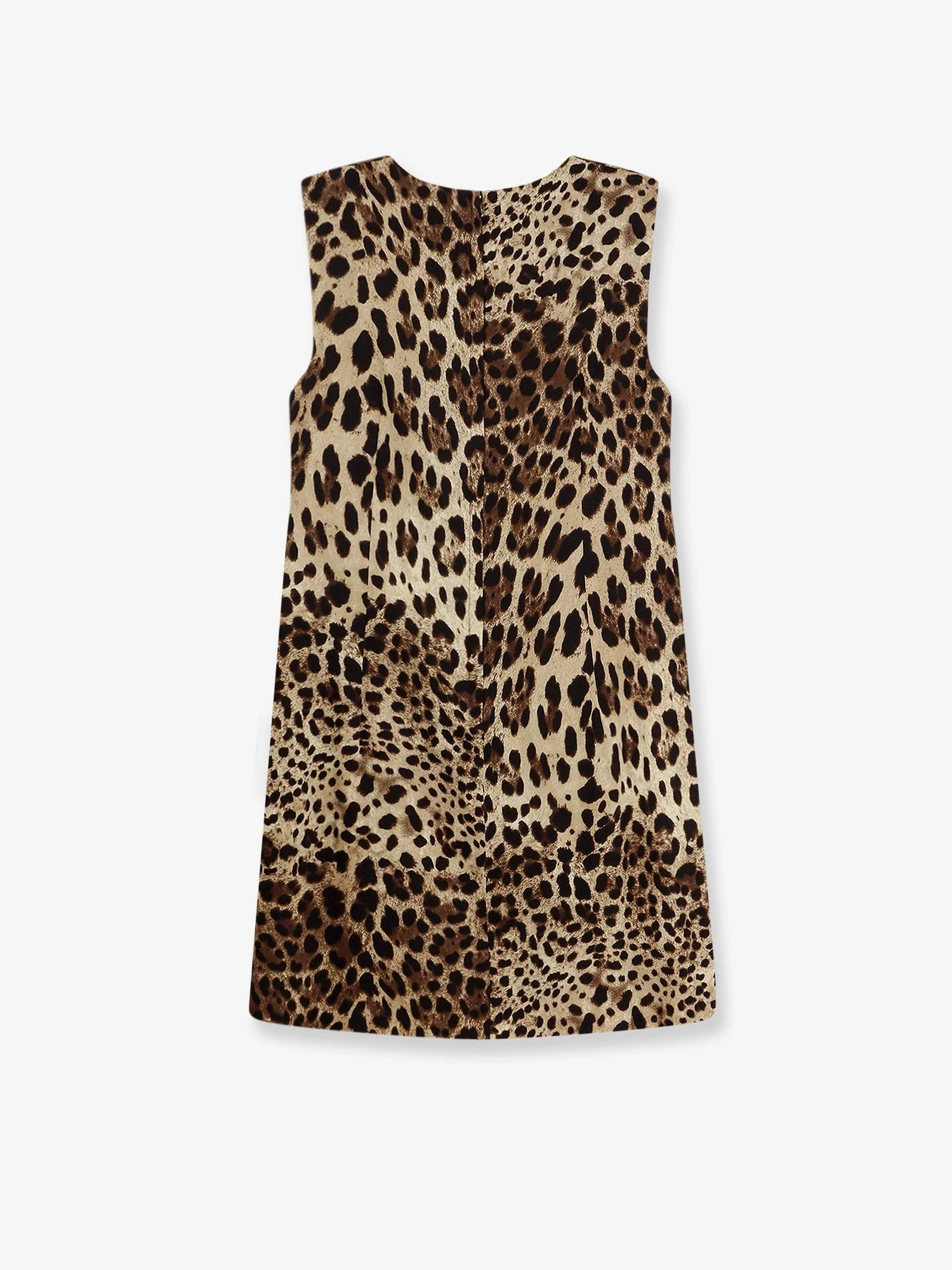 Stretch silk dress with Leopard print.webp