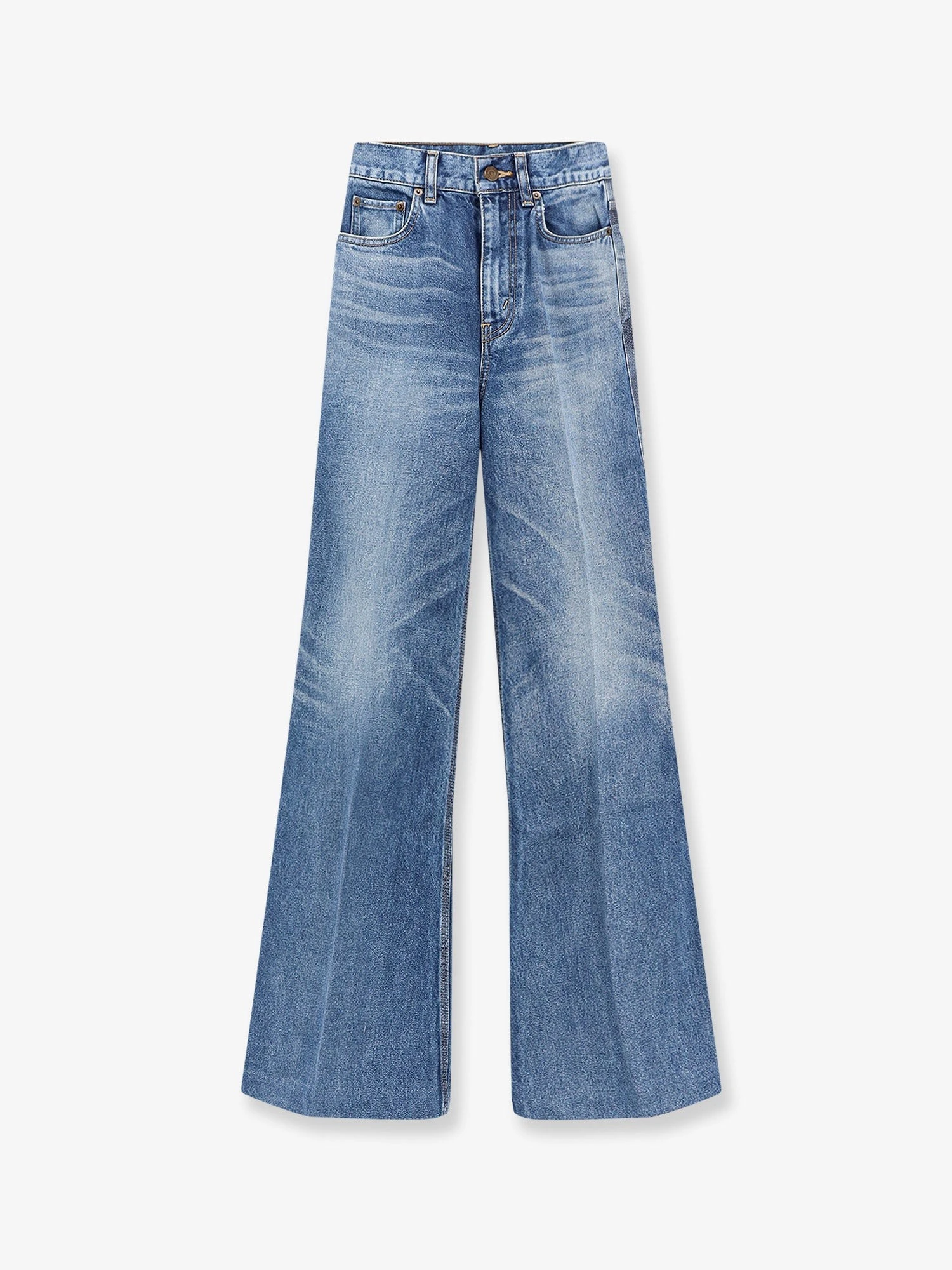 Flared cotton jeans.webp