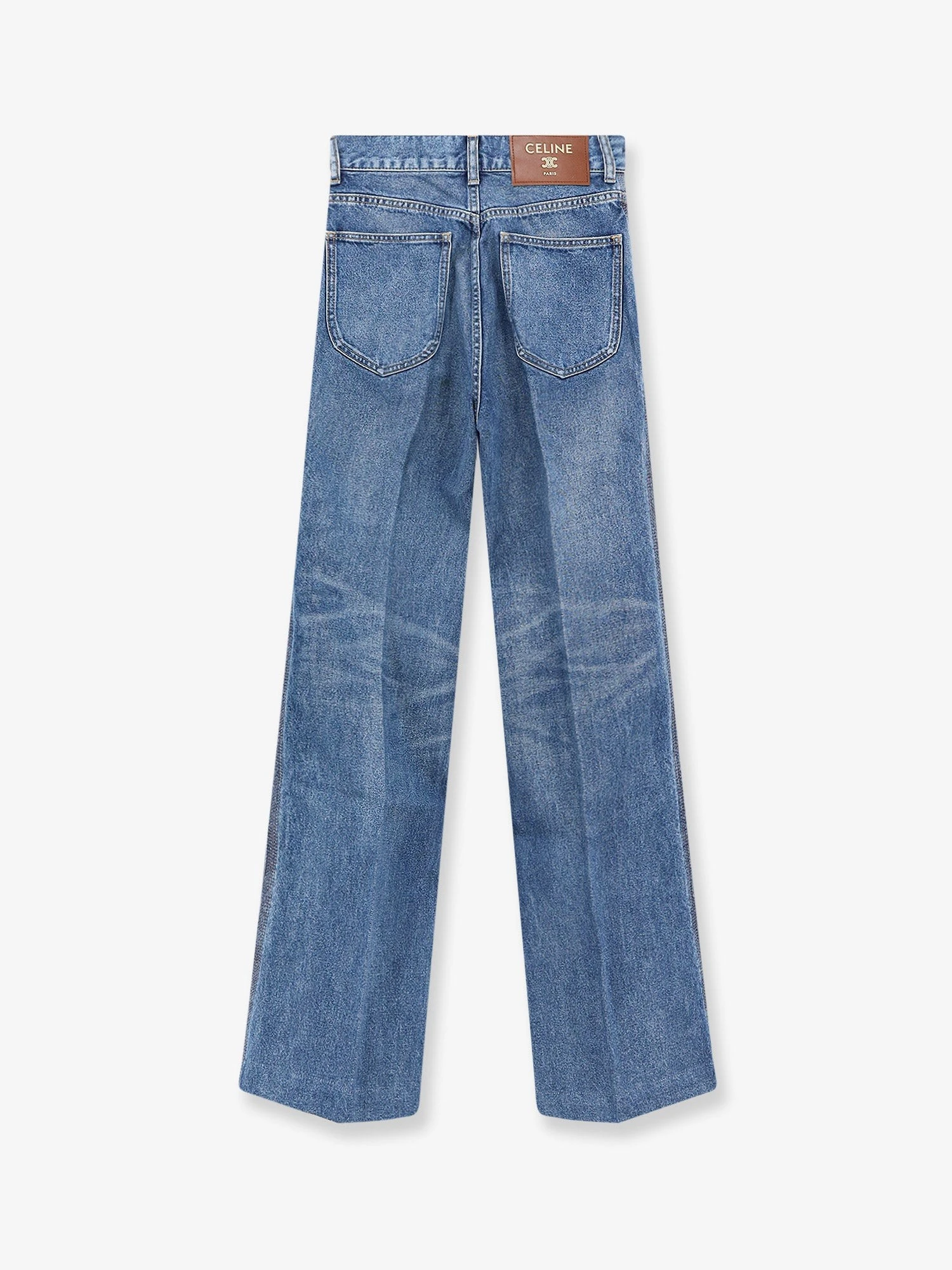 Flared cotton jeans.webp