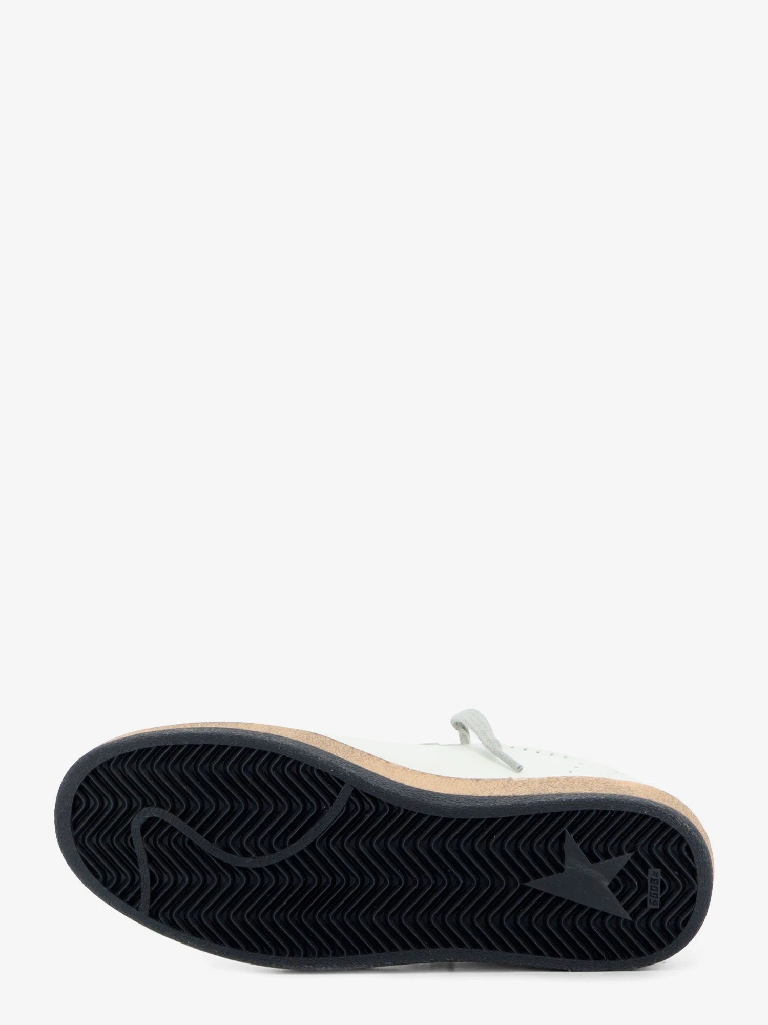 Ballstar leather sneakers with iconic glitter logo on the side.webp