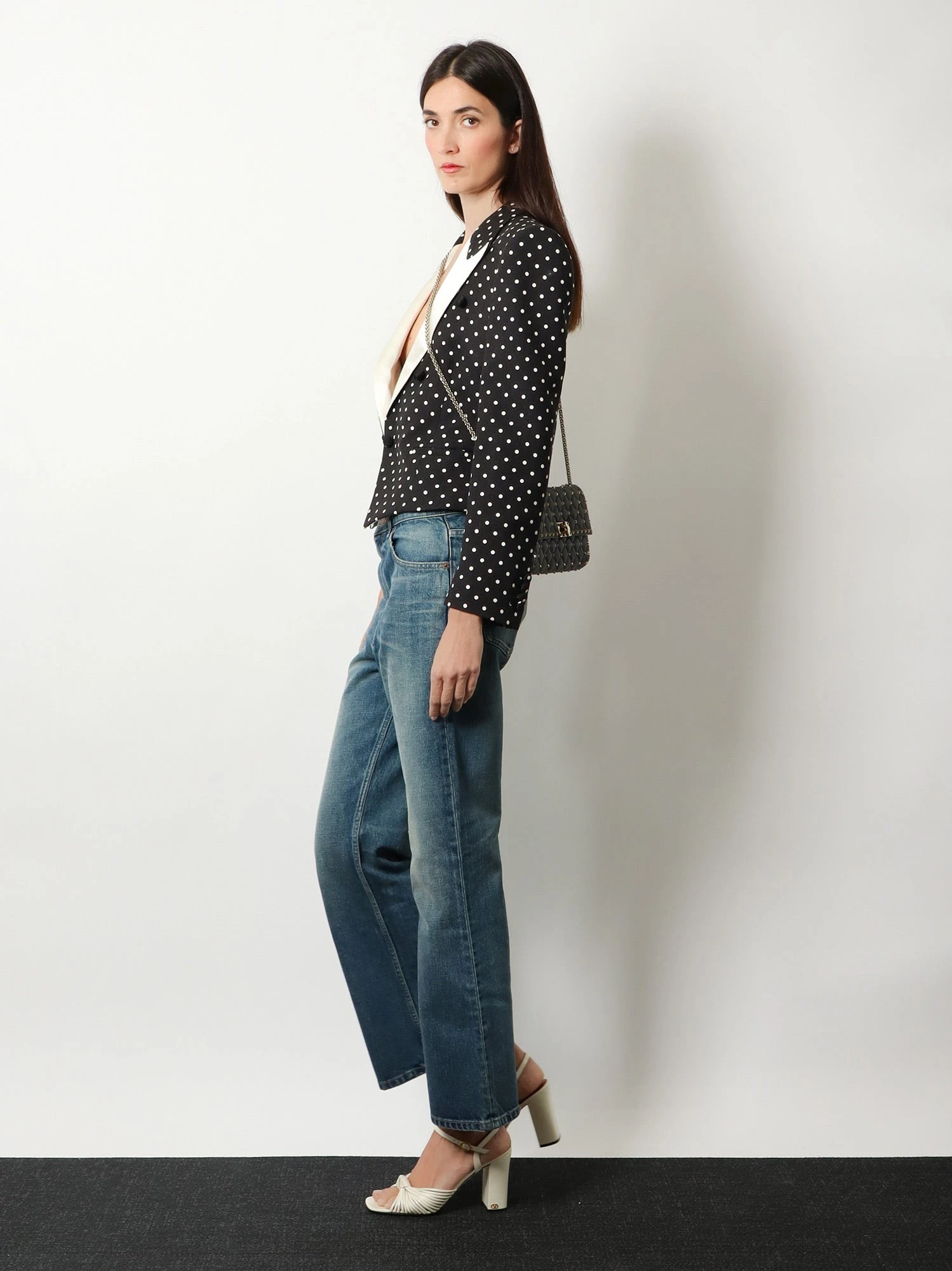 Polka-Dots viscose blazer.webp