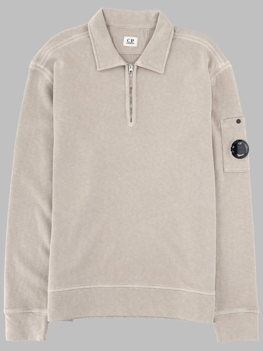 FELPA CON COLLETTO POLO E ZIP.webp