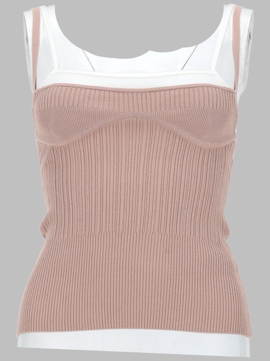 TOP IN MAGLIA CON EFFETTO SOVRAPPOSTO.webp