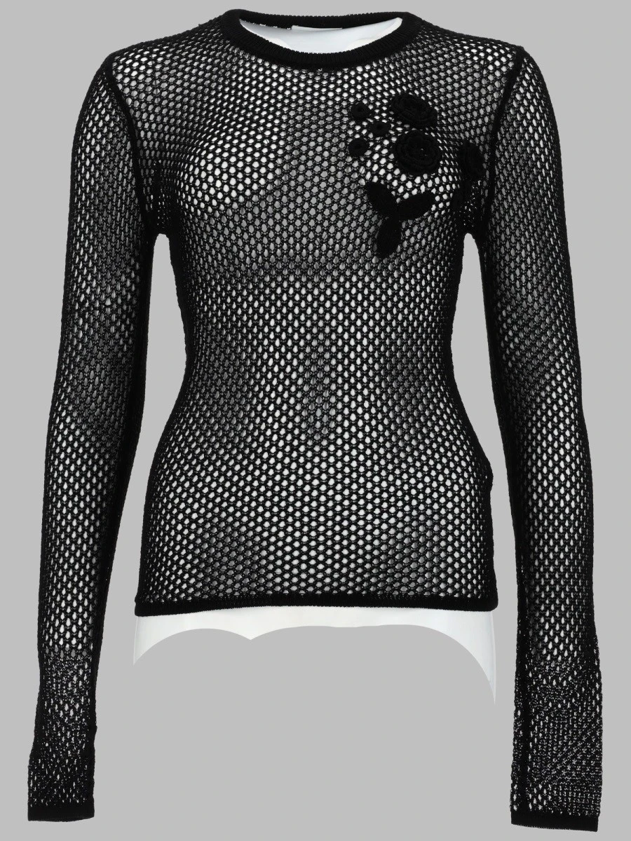 TOP IN MESH DI COTONE MERCERIZZATO.webp