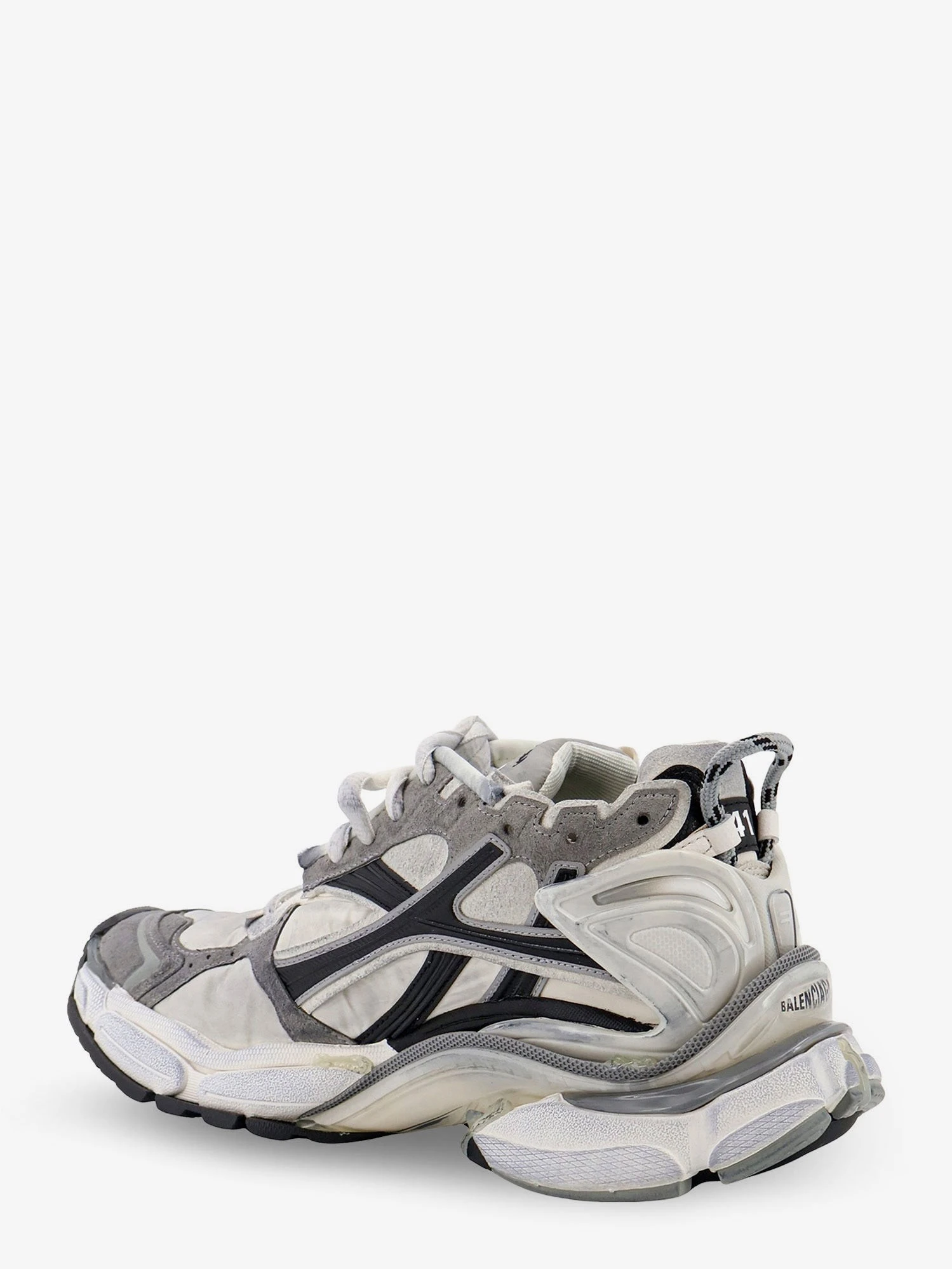 Runner nylon sneakers with contrasting inserts.webp