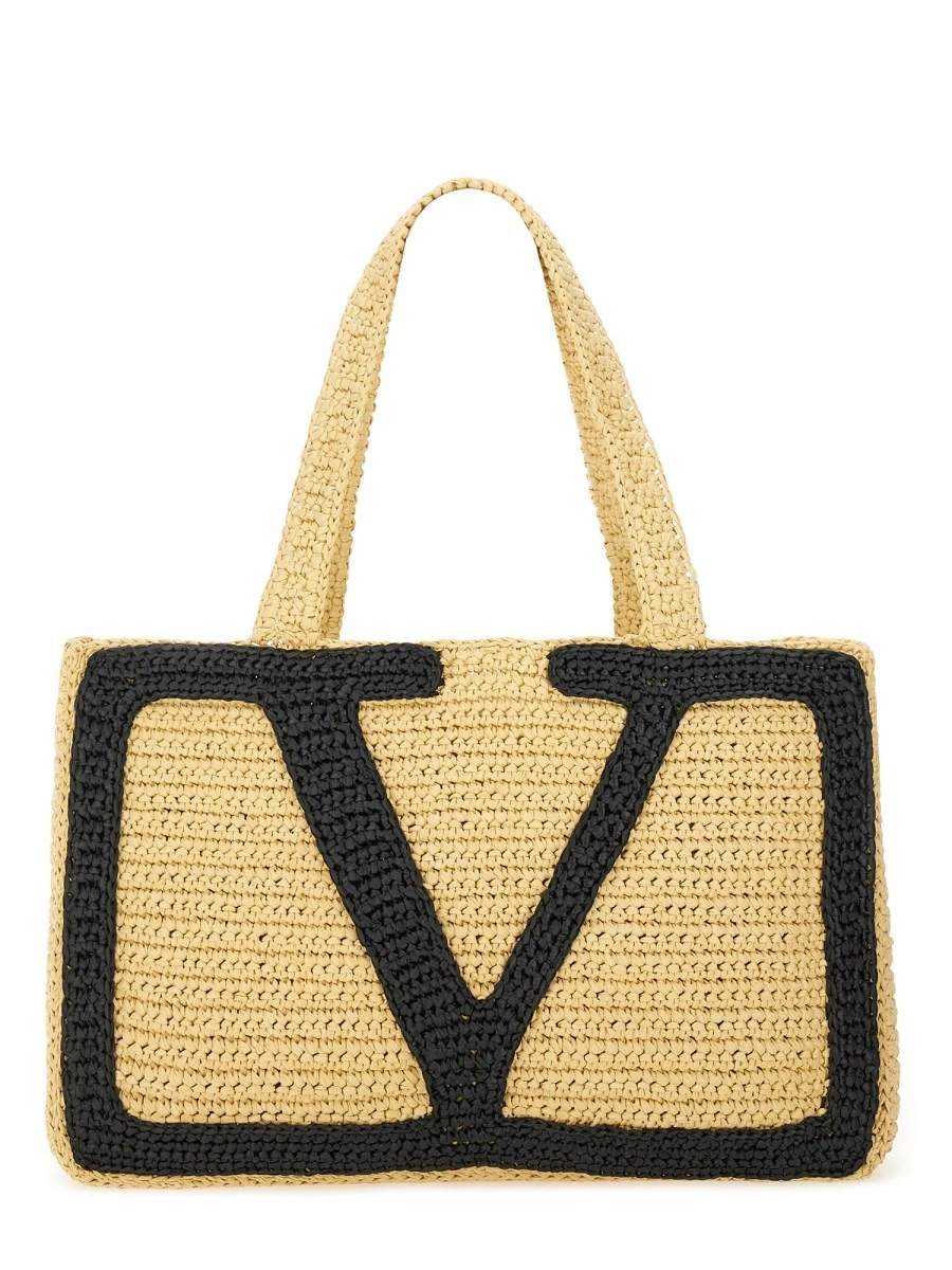 "VIVA SUPERSTAR" LARGE RAFFIA SHOPPING BAG.webp