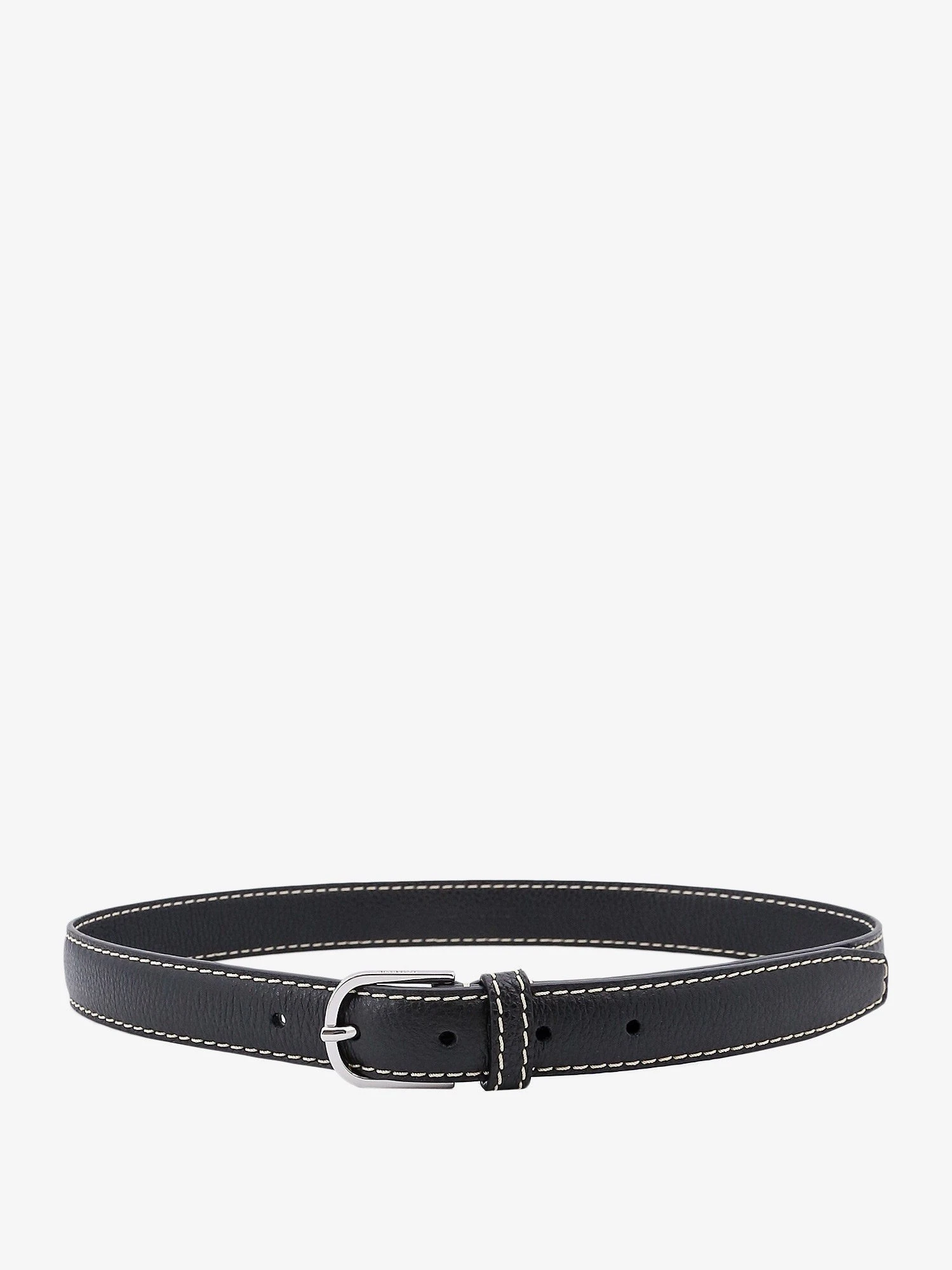 Slim Grained leather belt.webp