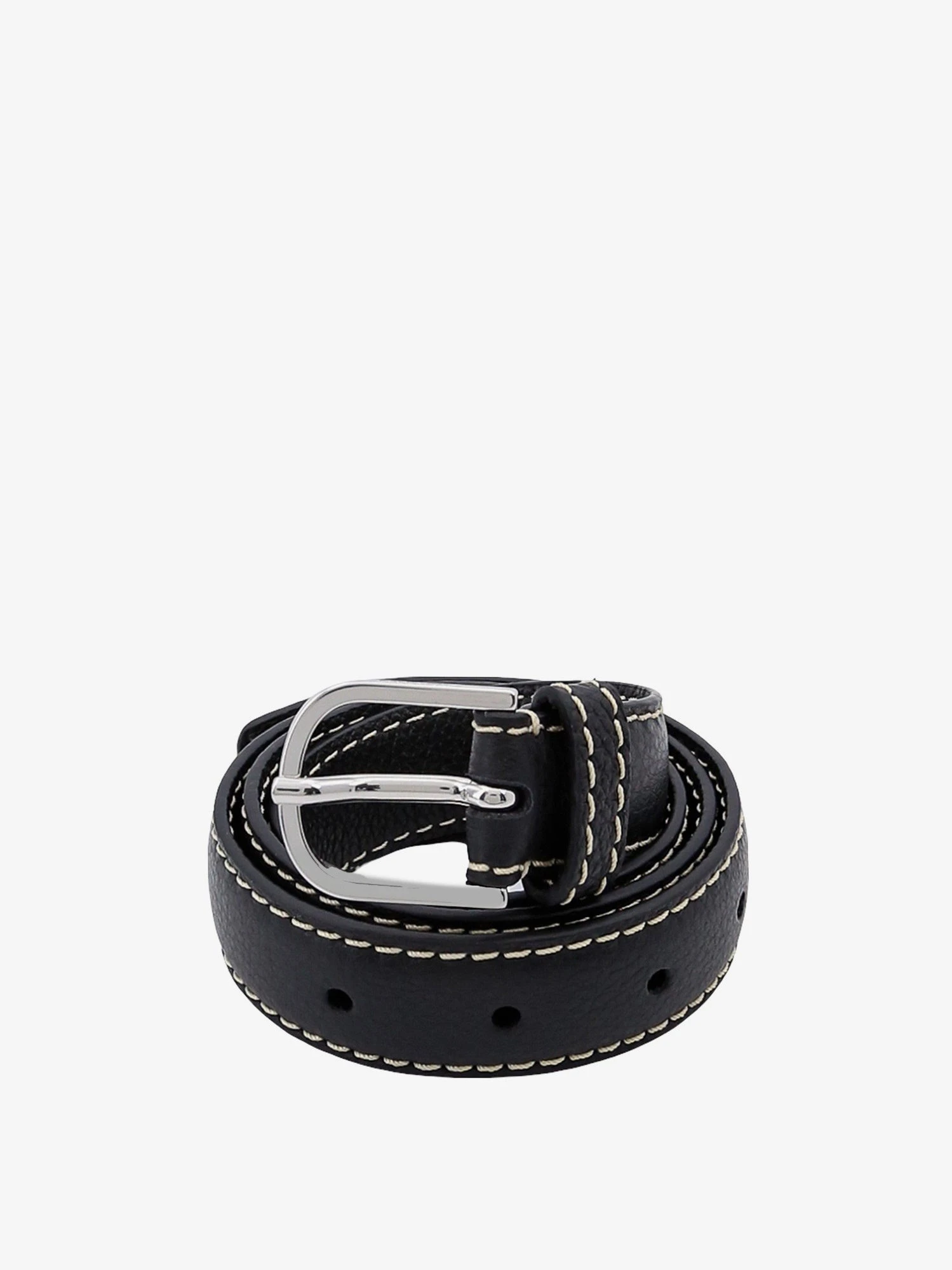Slim Grained leather belt.webp
