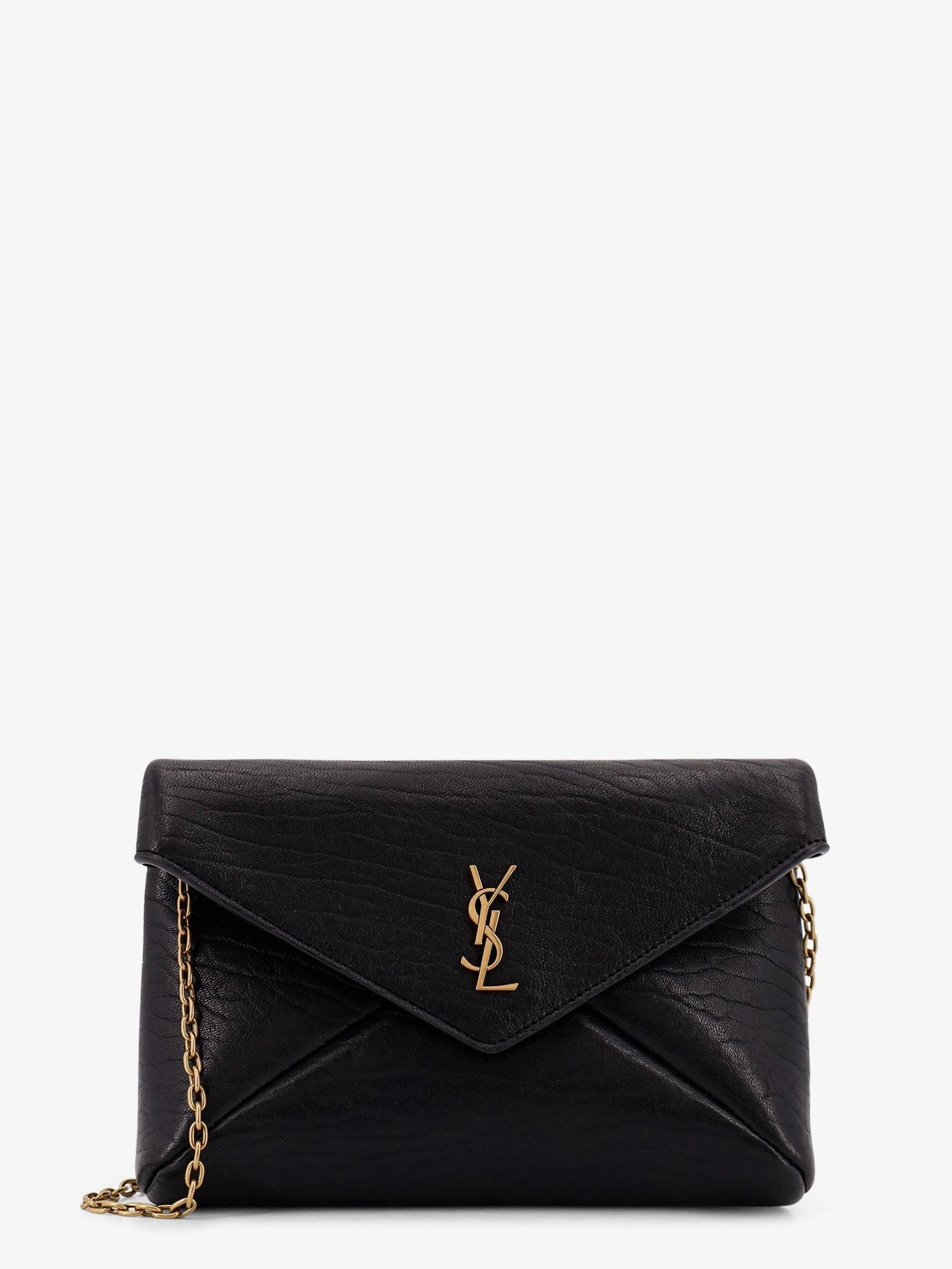 Leather crossbody bag with metal Cassandre logo.webp