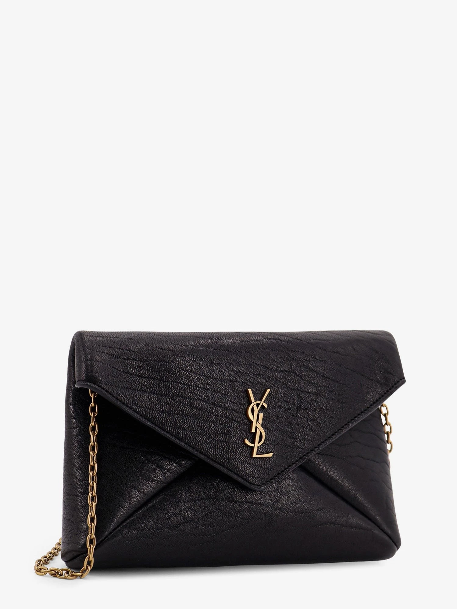 Leather crossbody bag with metal Cassandre logo.webp