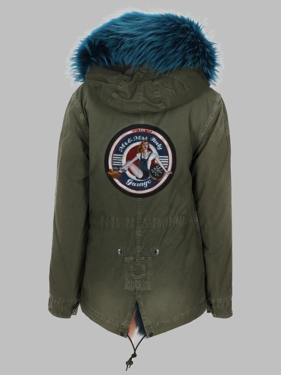 PARKA IN COTONE CON STAMPA