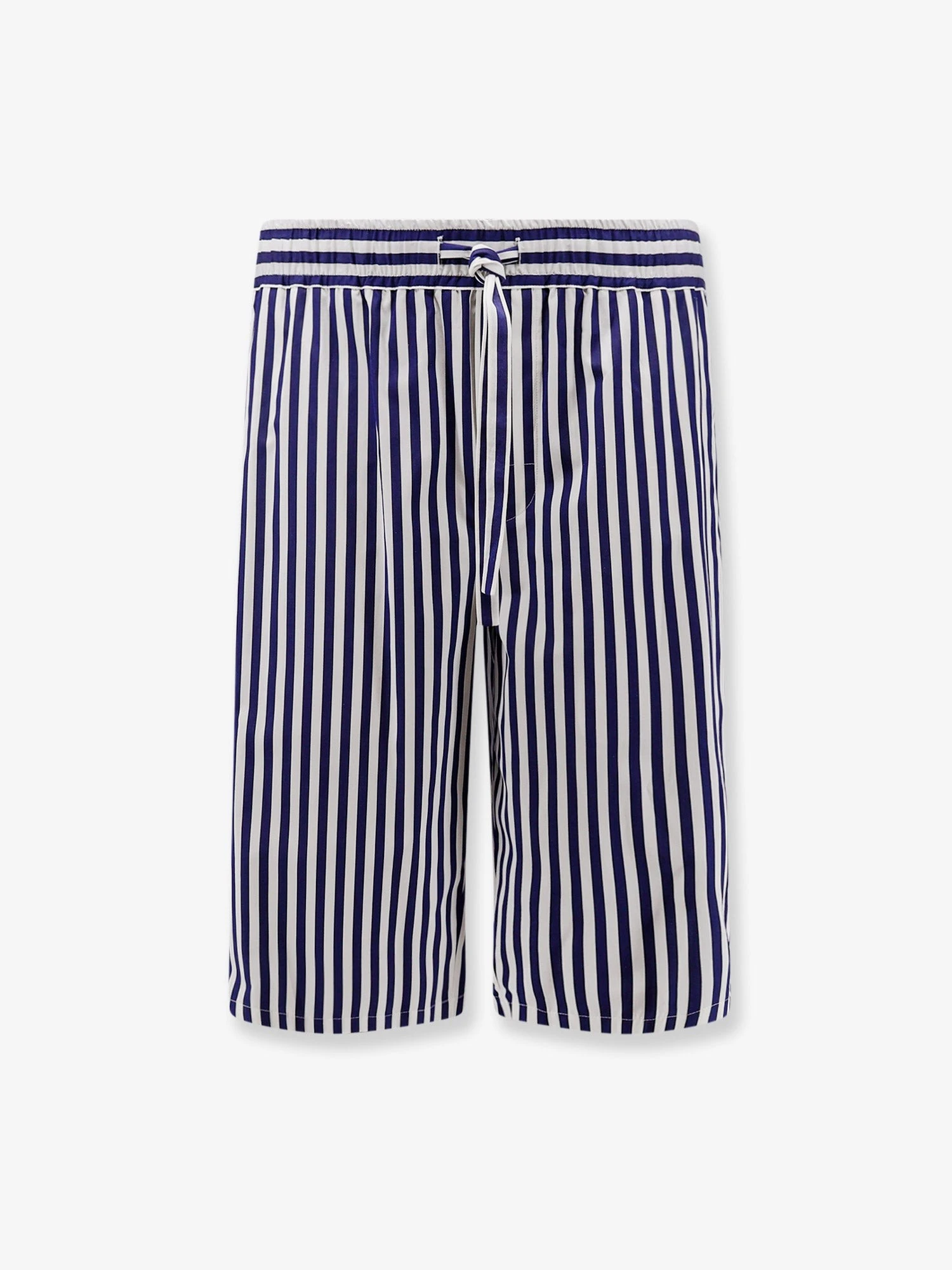 Cotton bermuda shorts with striped motif.webp