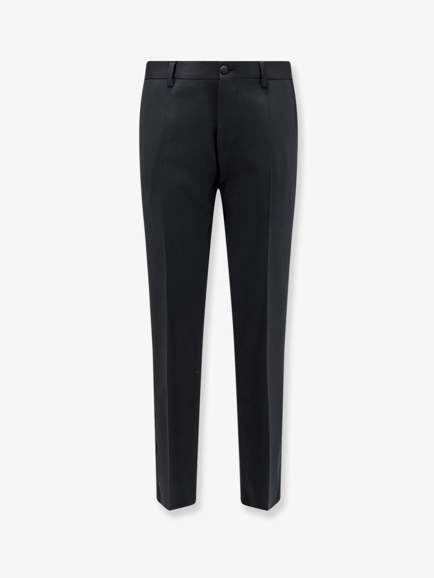 Cotton, viscose and silk blend trousers.webp