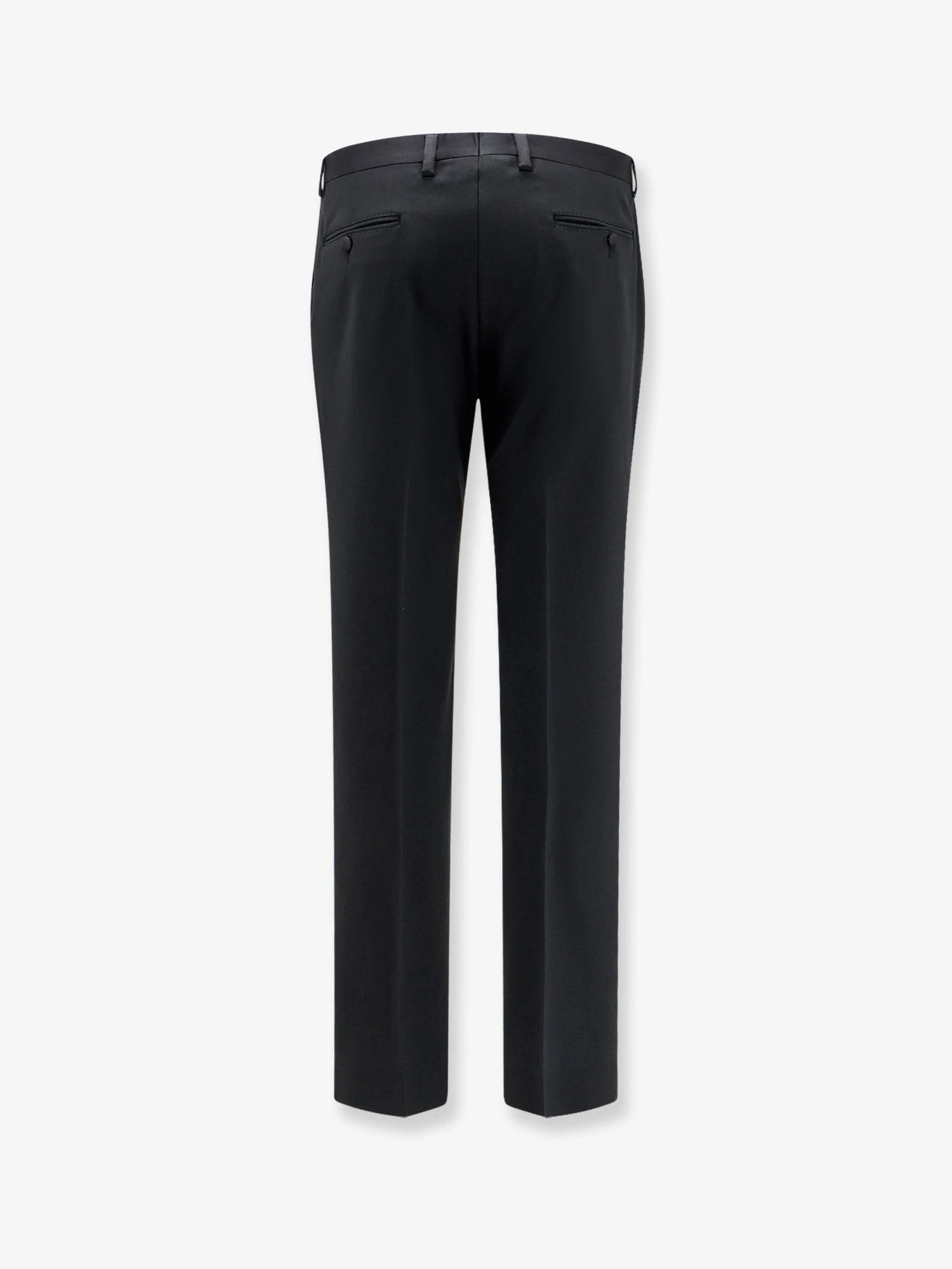 Cotton, viscose and silk blend trousers.webp