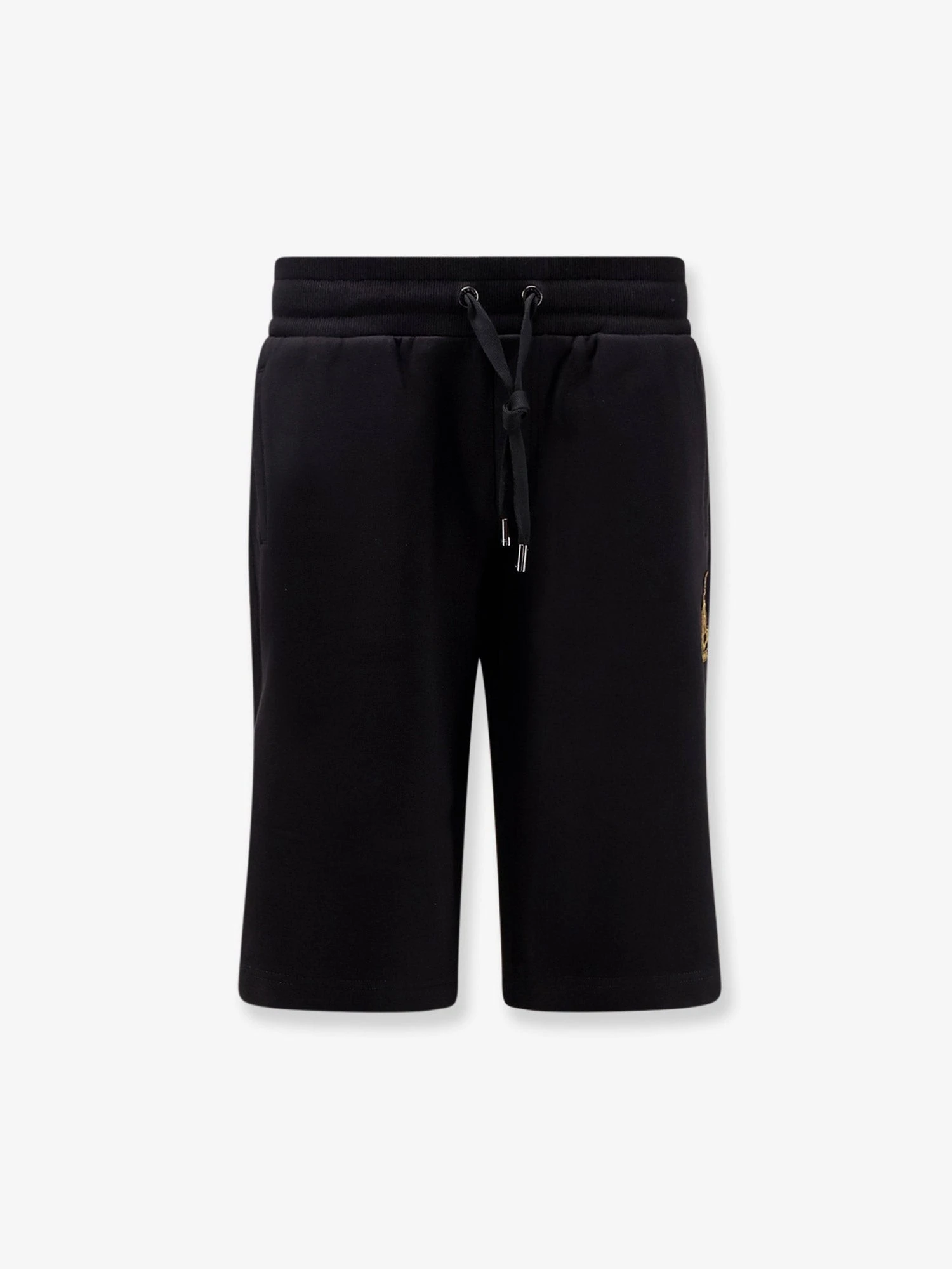 Cotton Bermuda shorts with heraldic logo patch.webp