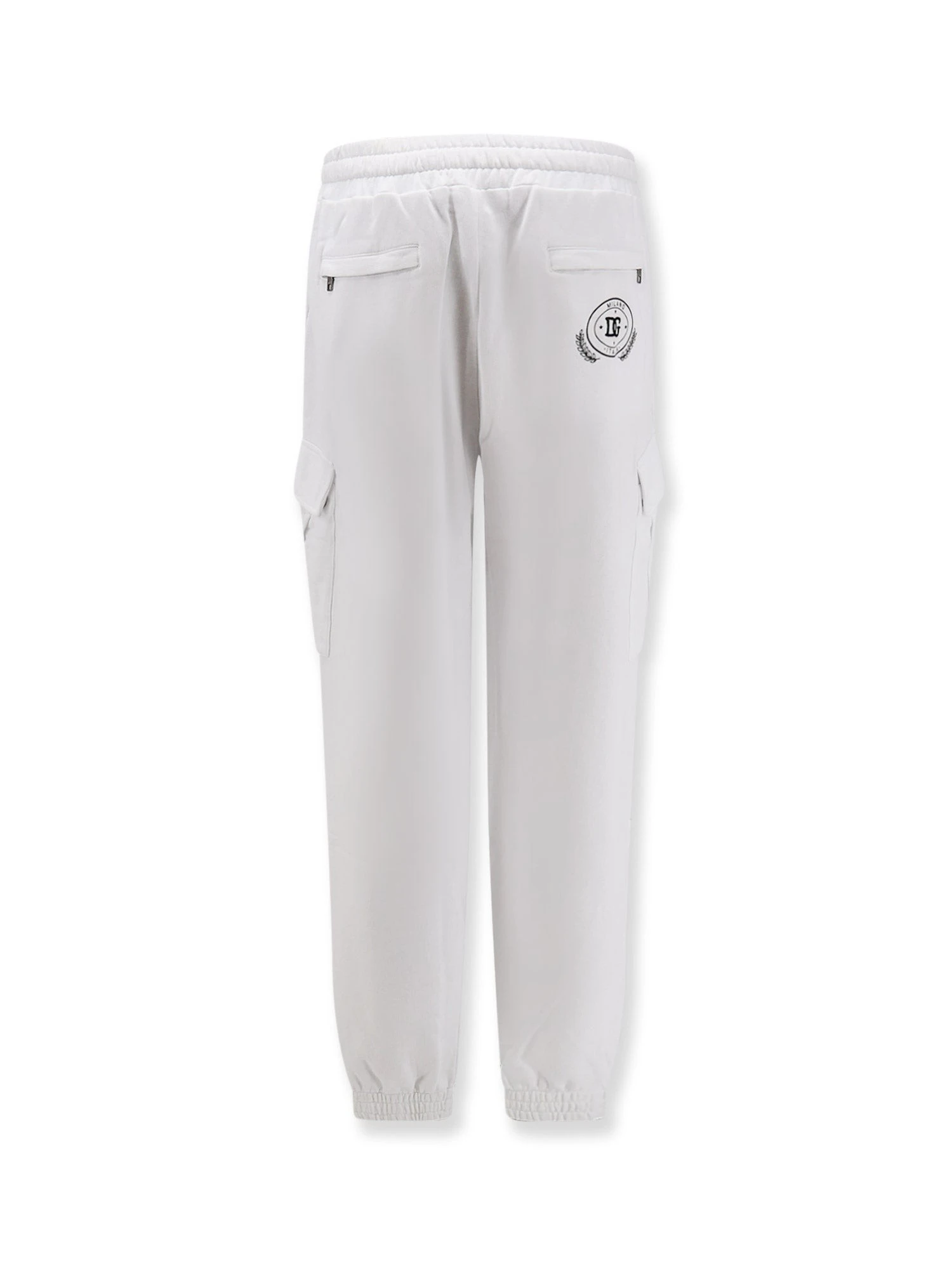 Cotton trousers with embroidered logo on the back.webp
