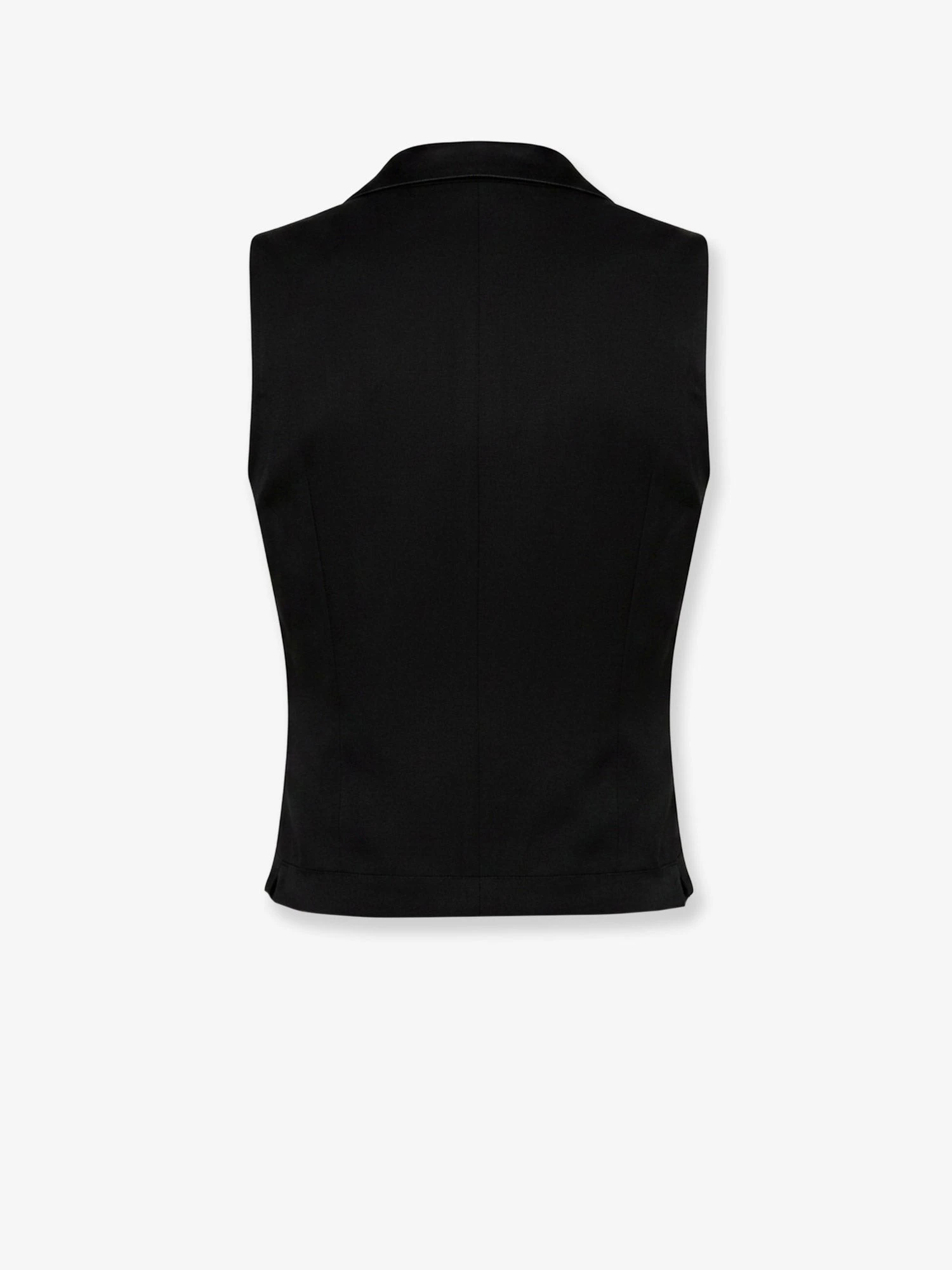 Single-breasted gabardine vest.webp