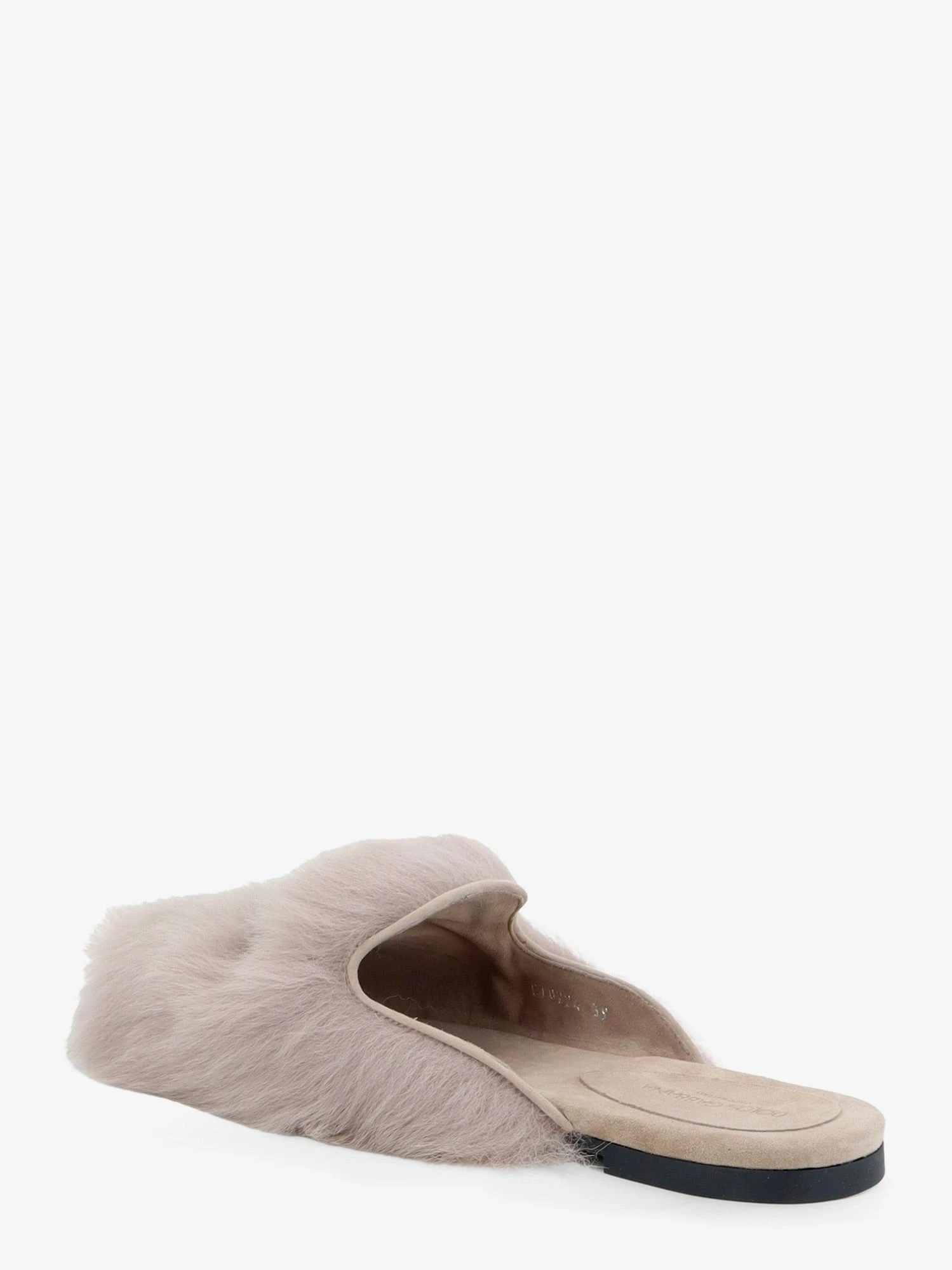 Sheepskin and suede sandals.webp