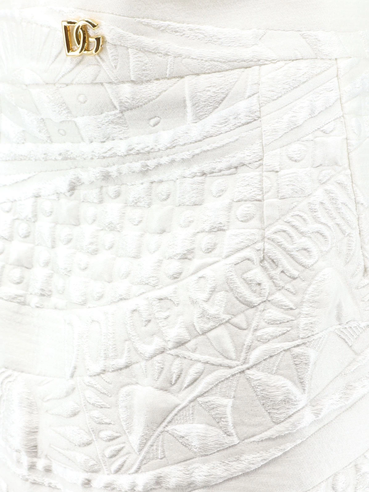 Brocade skirt with DG logo.webp