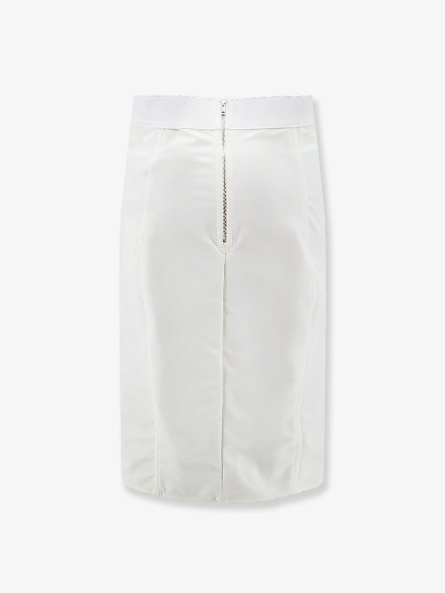 Satin and powernet midi skirt.webp