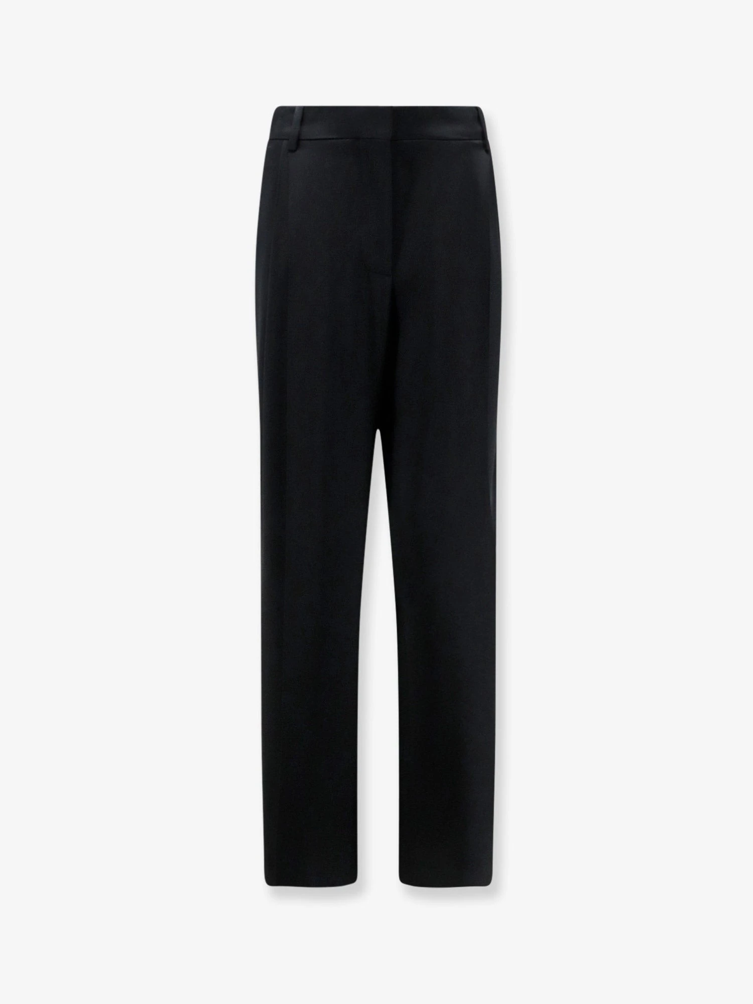 Pleated Straight Satin Trousers.webp