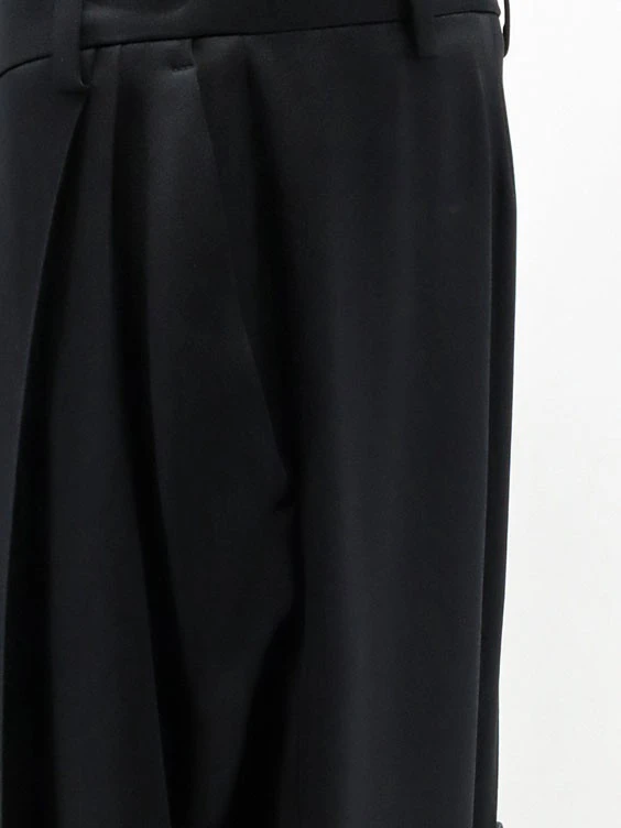 Pleated Straight Satin Trousers.webp