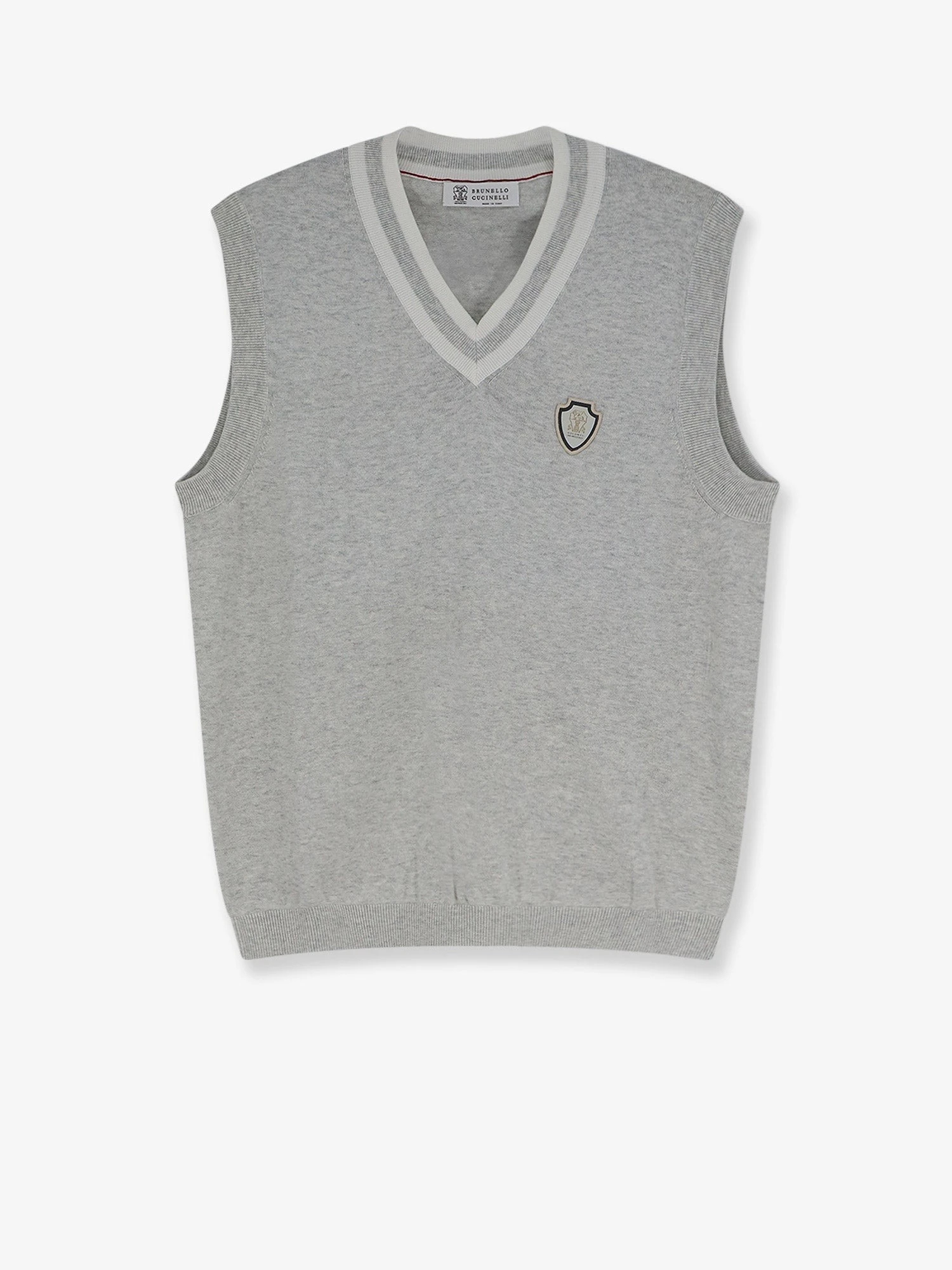 Cotton vest with front logo patch.webp
