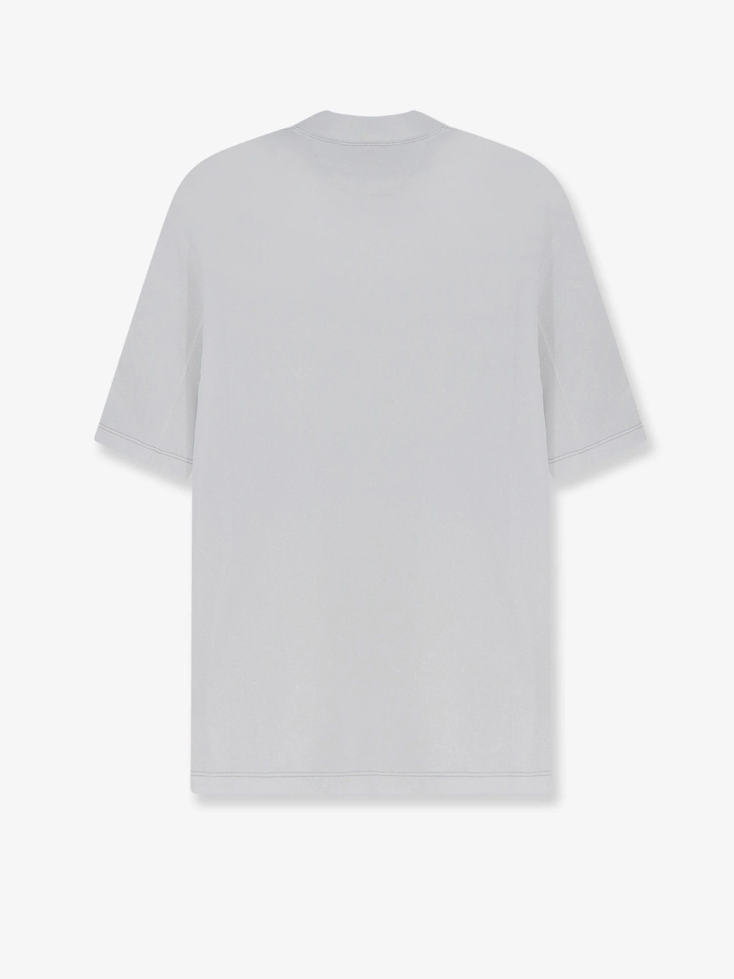 Technical fabric T-shirt with front logo patch.webp