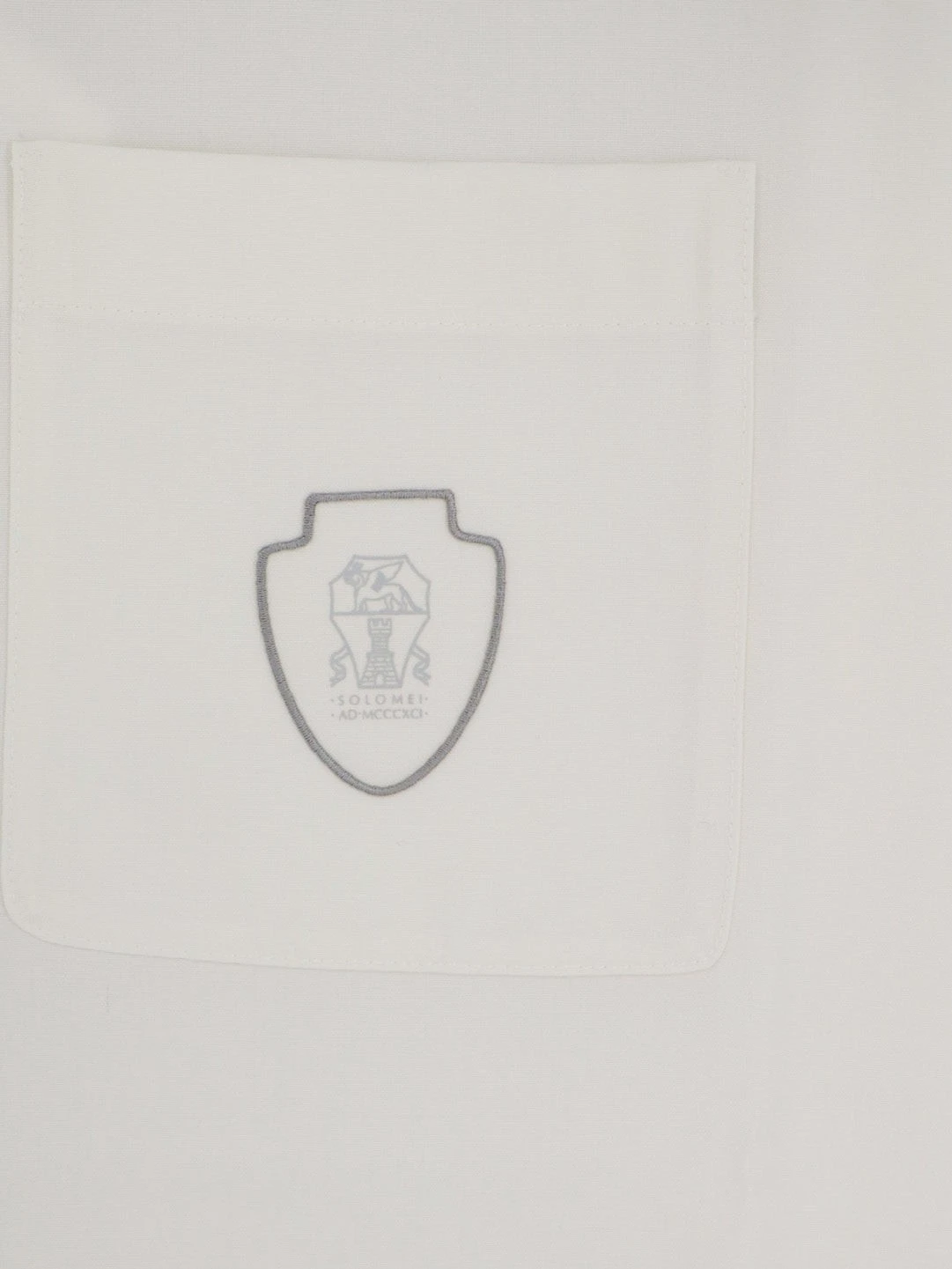 Virgin wool polo shirt with front logo patch.webp